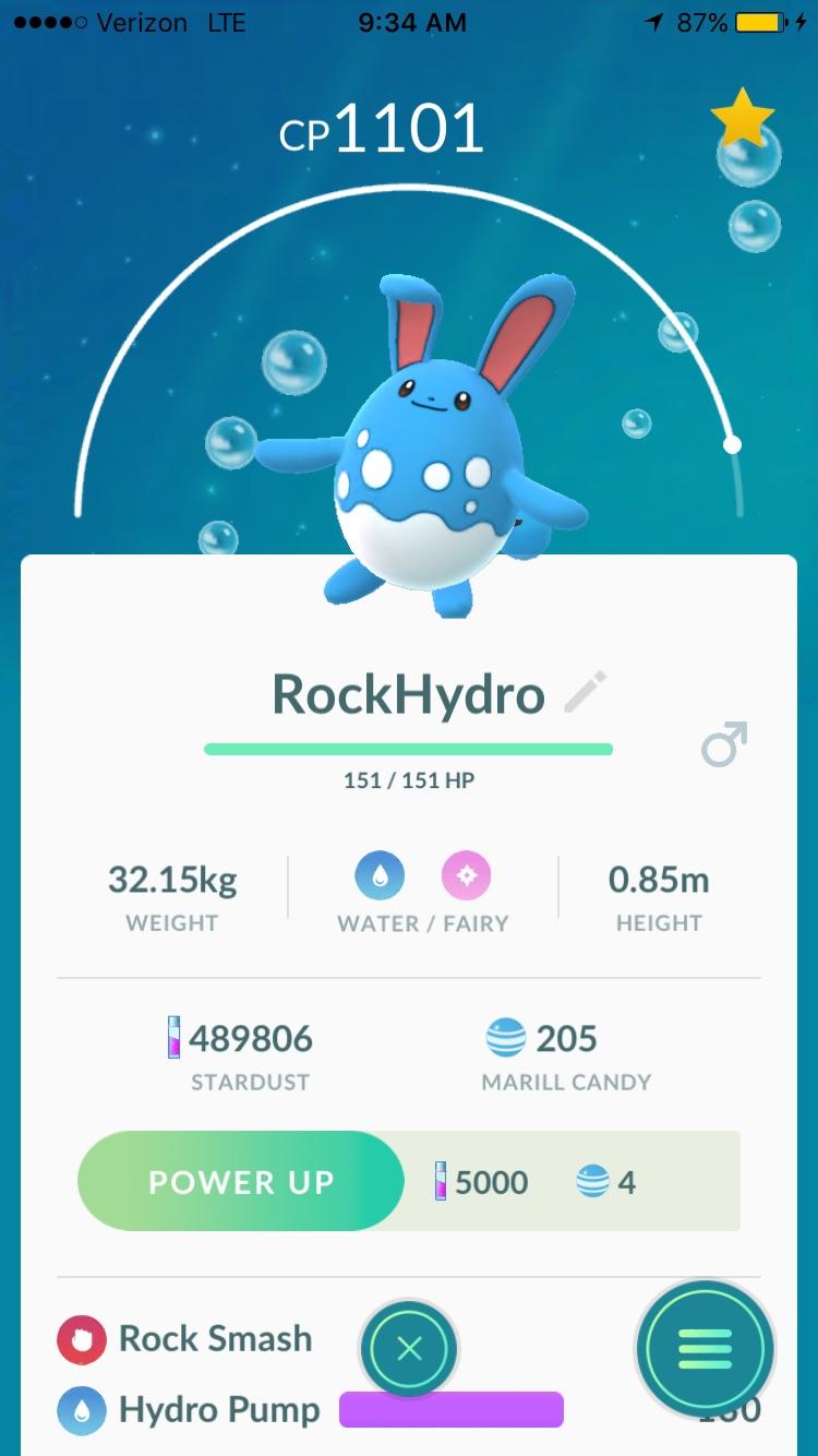 "Azumarill =The best prestiger vs. Blissey. This little beast has 151