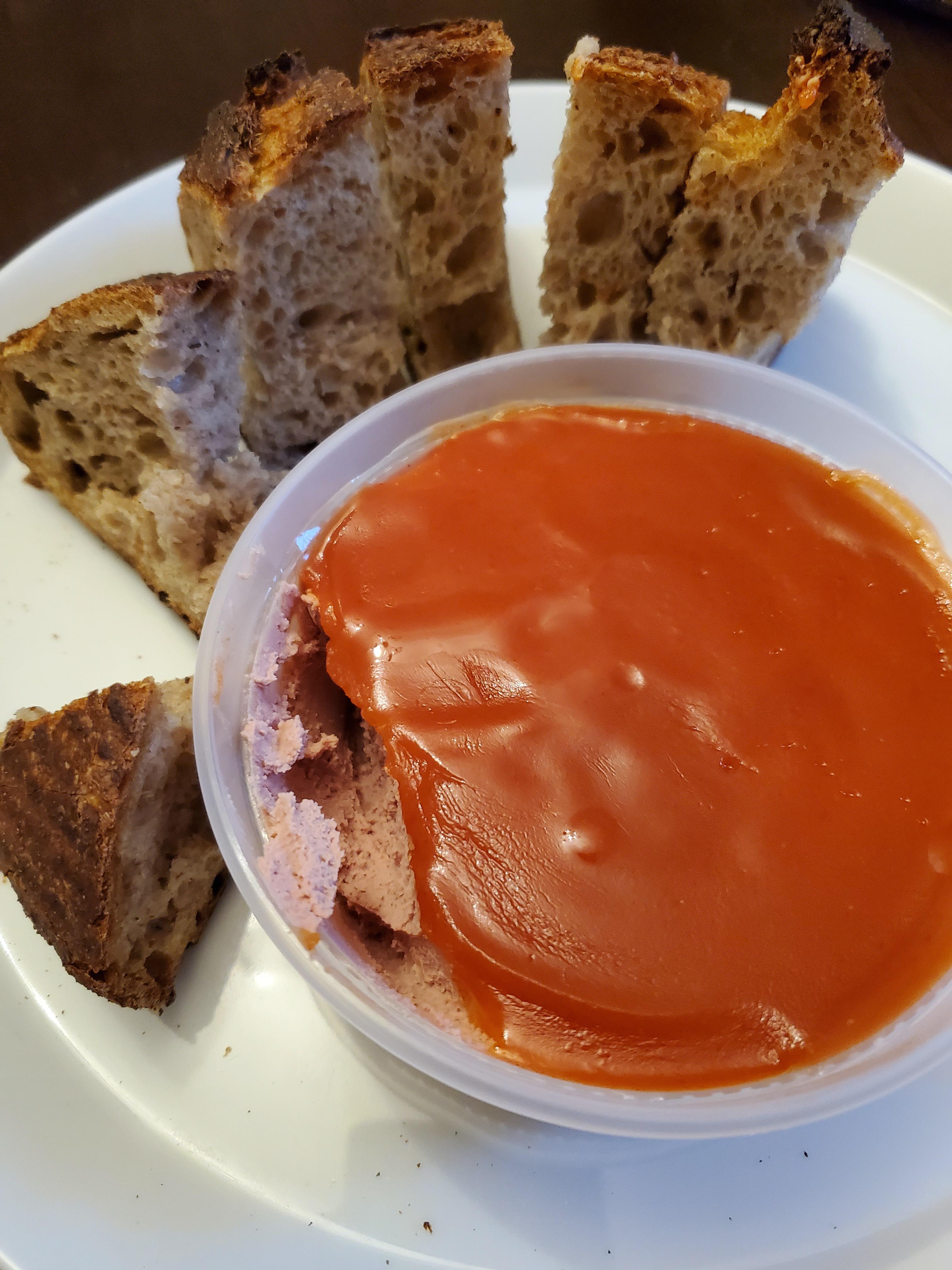 Longman & Eagle Chicken Liver Mousse / Hot Sauce Jelly & Country