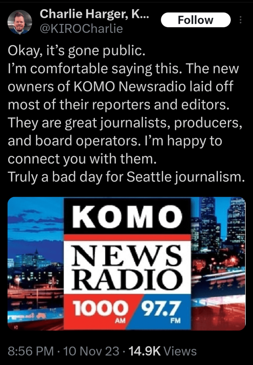 KOMO Radio News r/Seattle