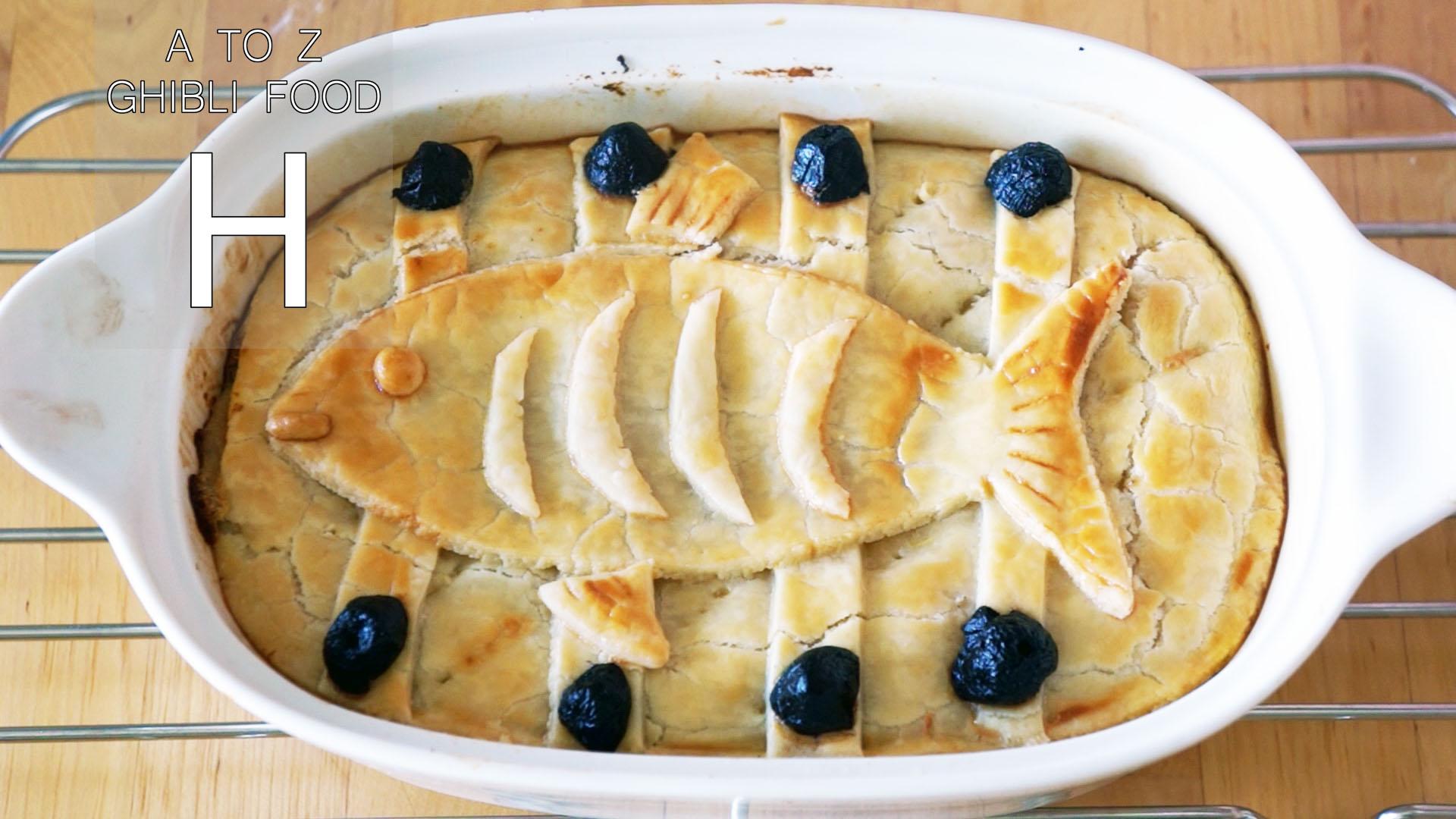 Food Recreation Herring and Pumpkin Pie from "Kiki's Delivery Service