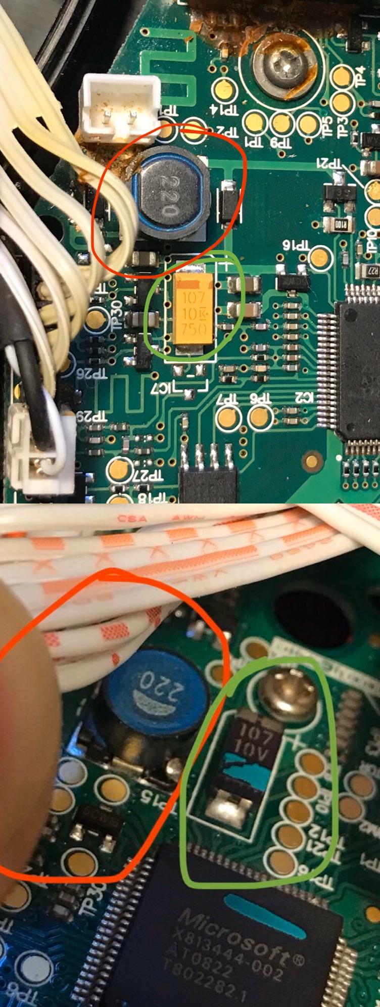 Help identifying type of/uF/voltage of capacitors. These are for guitar