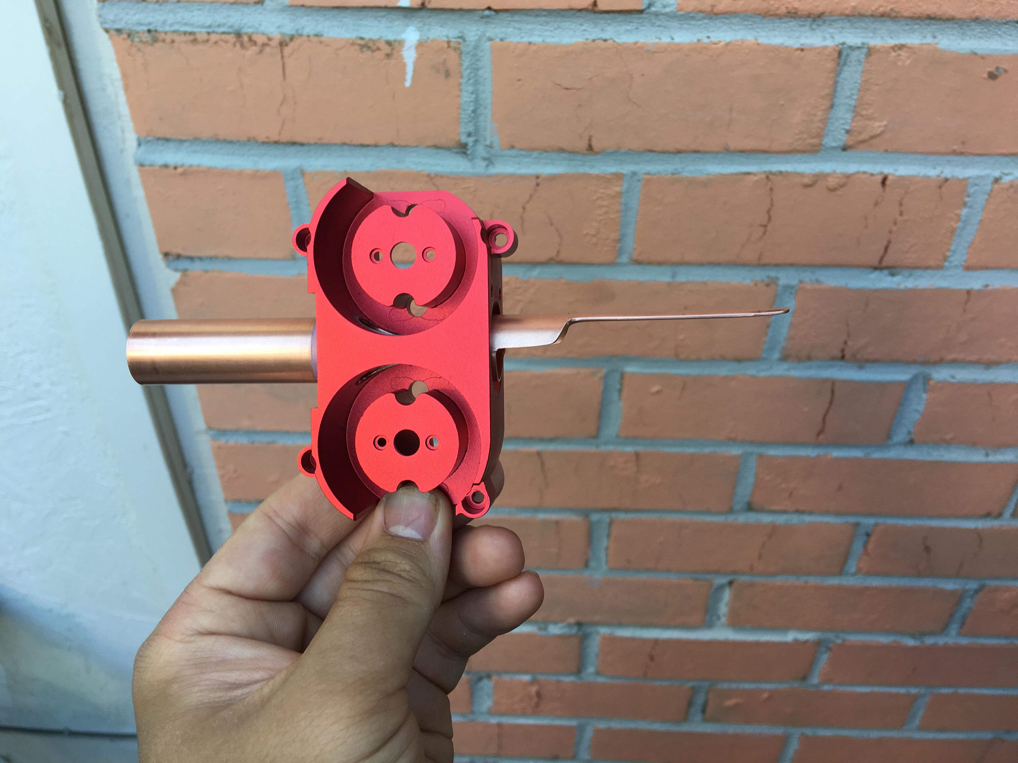 Not sure if anyone has done this yet, but 1/2” copper pipe from Home