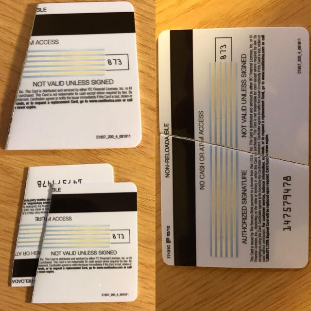 Snapped an old gift card in two and the halves are almost perfectly