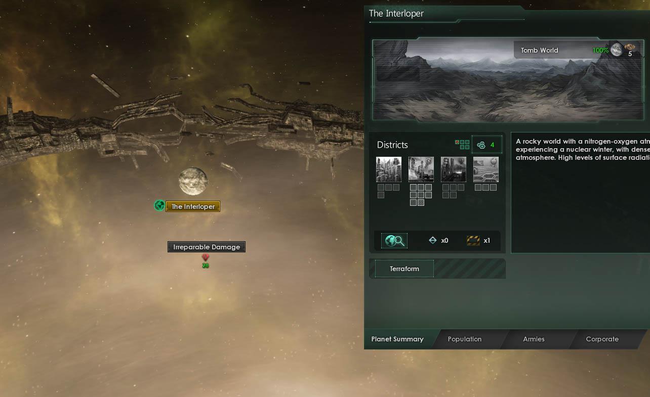Completing the Worm event chain with a ring world start Stellaris