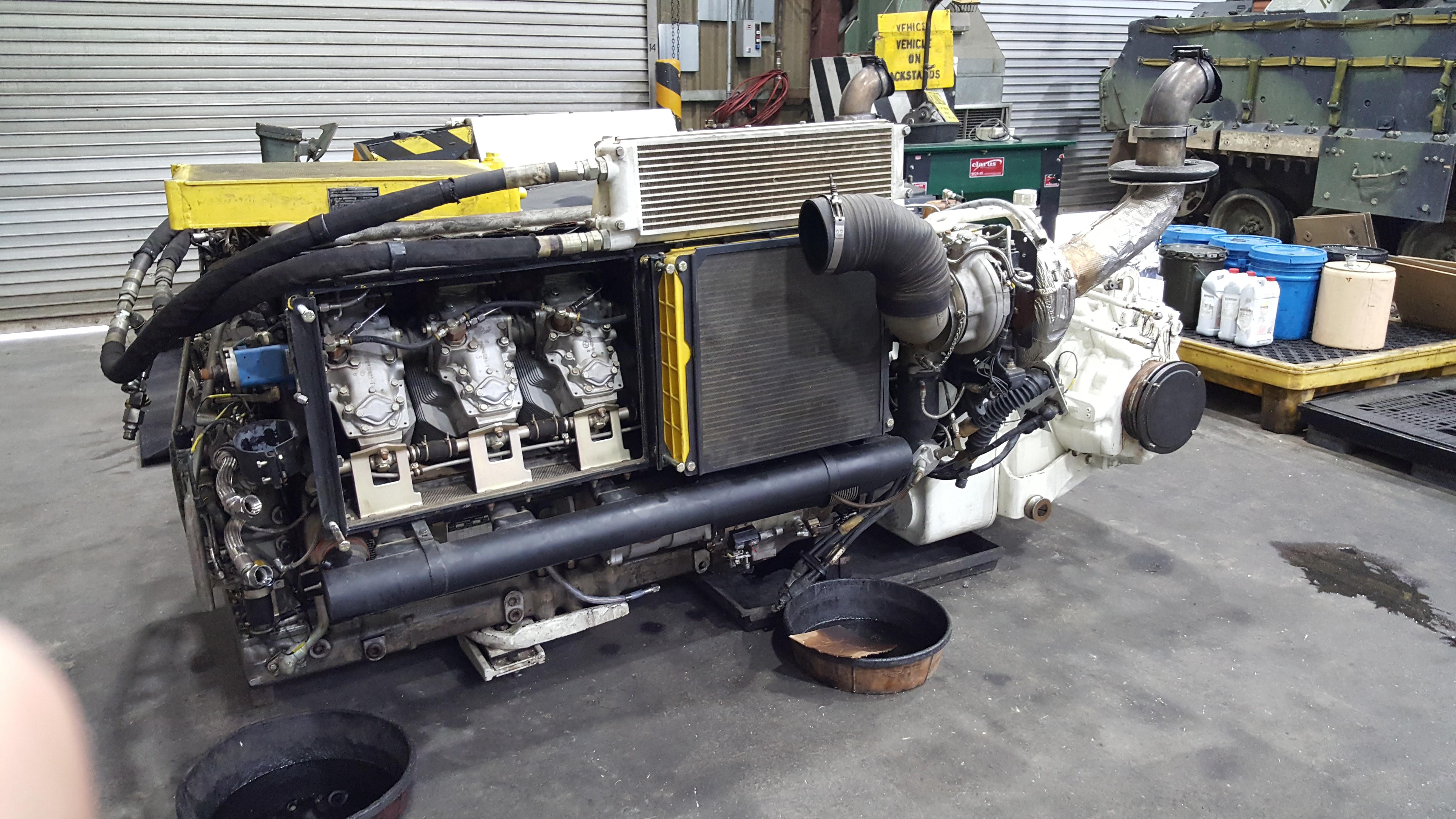 Another take on the M88's V12 diesel.