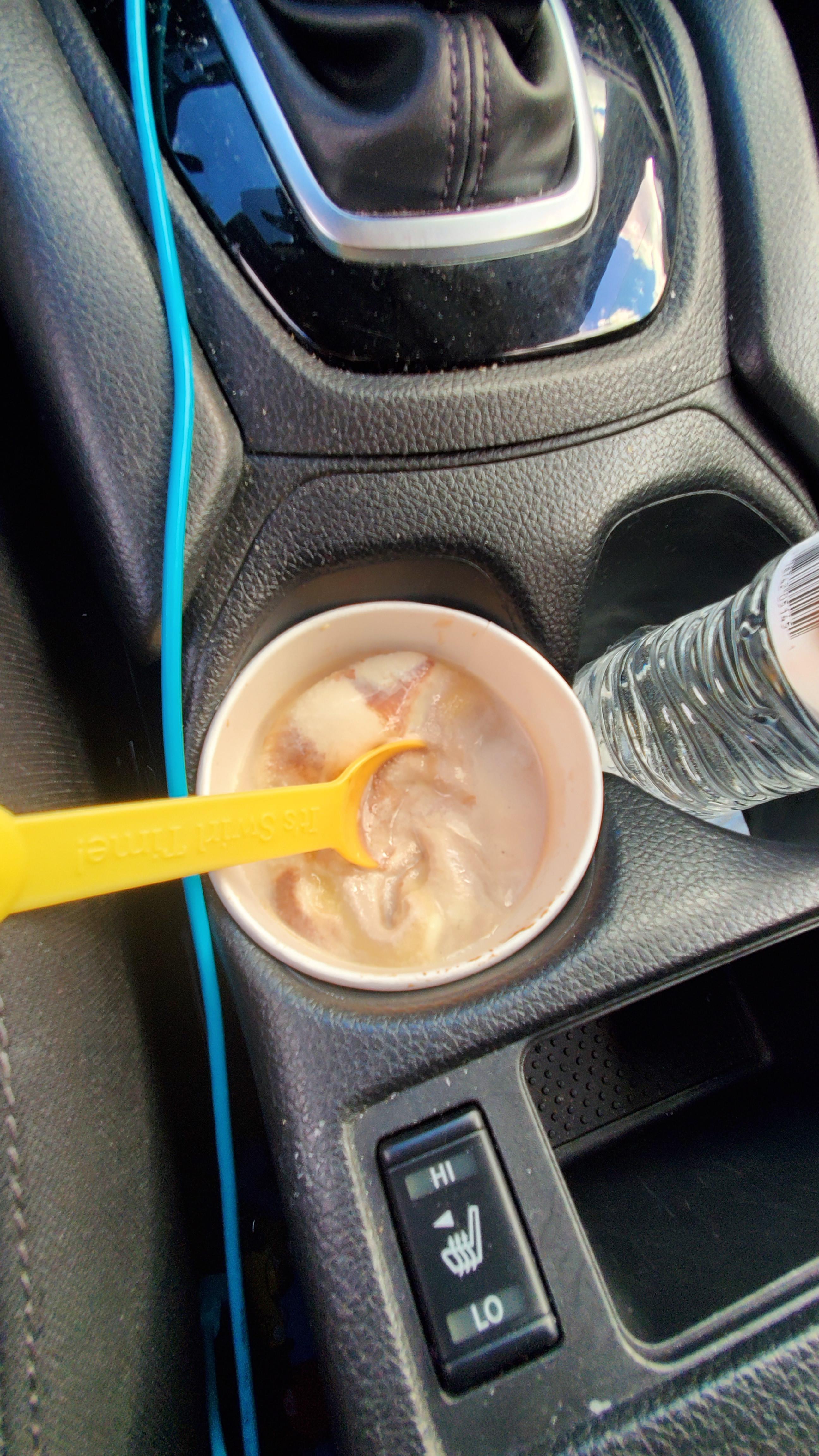 RaceTrac's Swirl frozen yogurt cup fits too perfectly into my cup