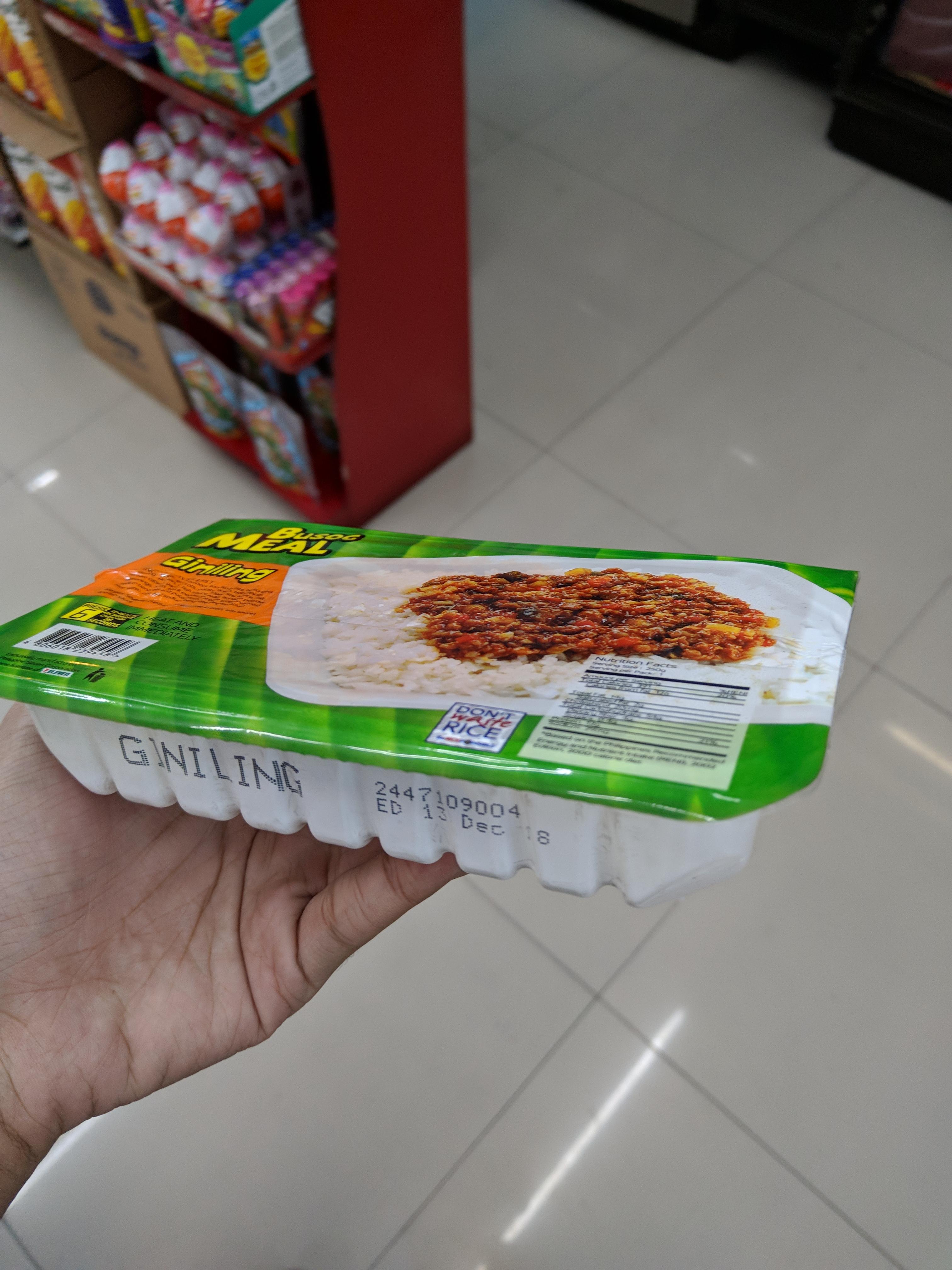 711 now has a new packaging for their Giniling meal that's way easier