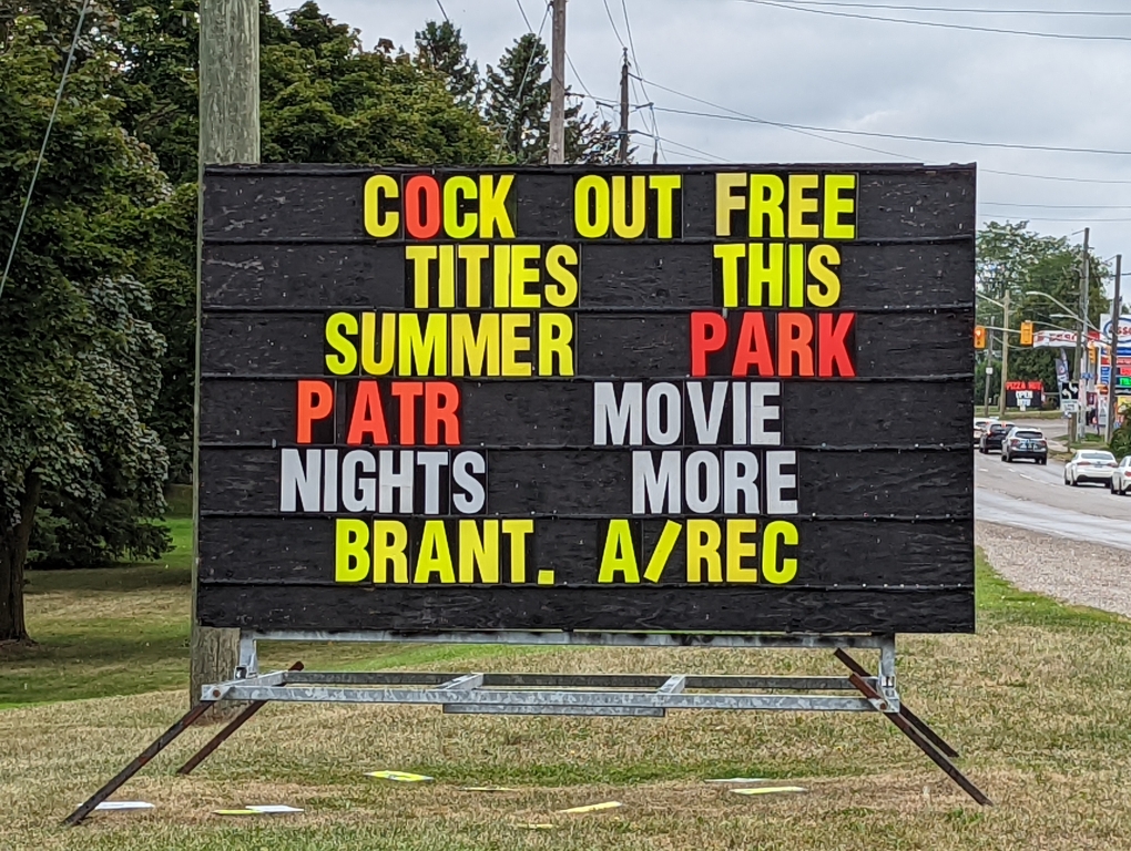 photo I took of a sign in Paris on Grand River St N r/brantford