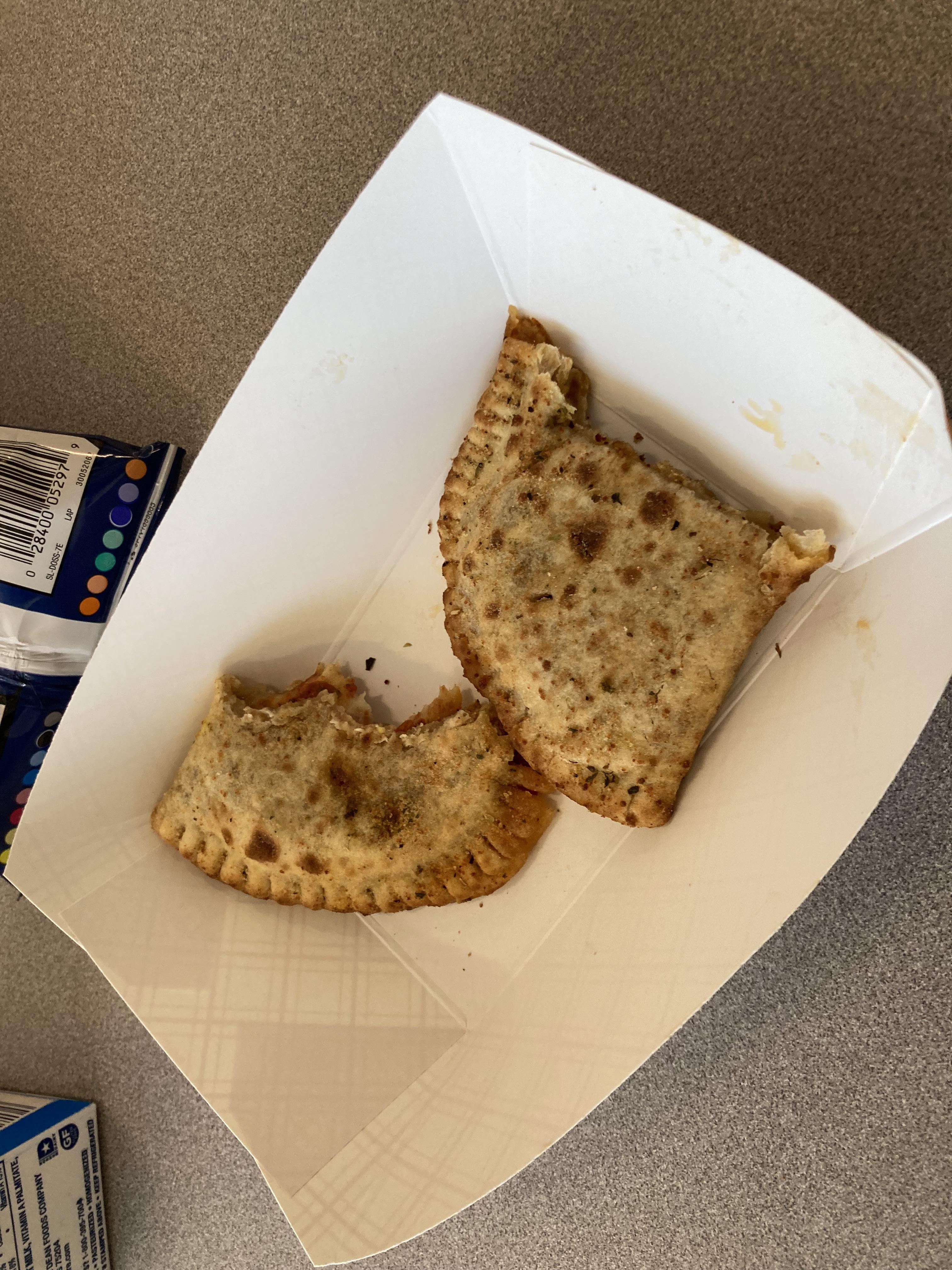 Cheese Calzone School Lunch