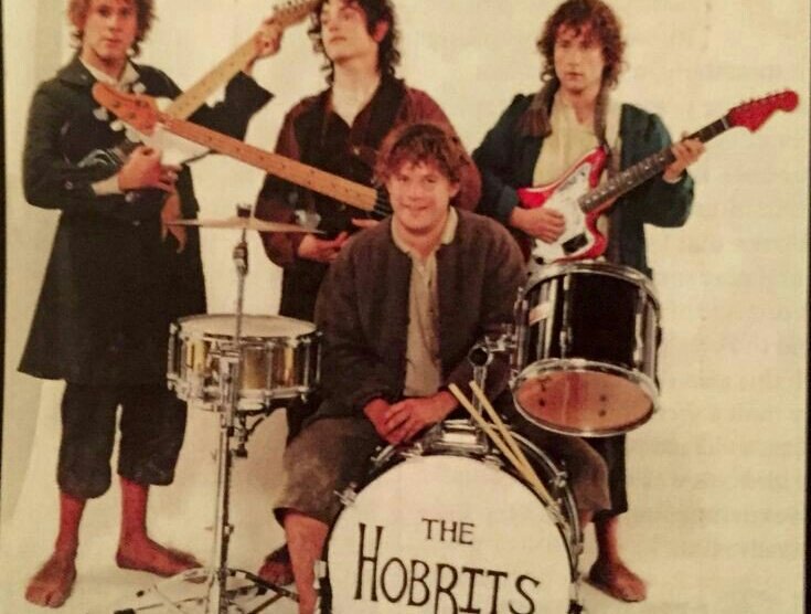 A birthday card that Elijah Wood, Sean Astin, Billy Boyd, and Dominic