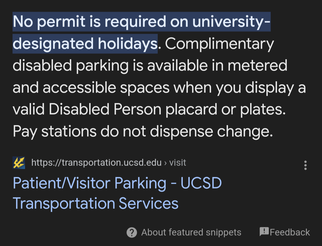 parking tomorrow r/UCSD