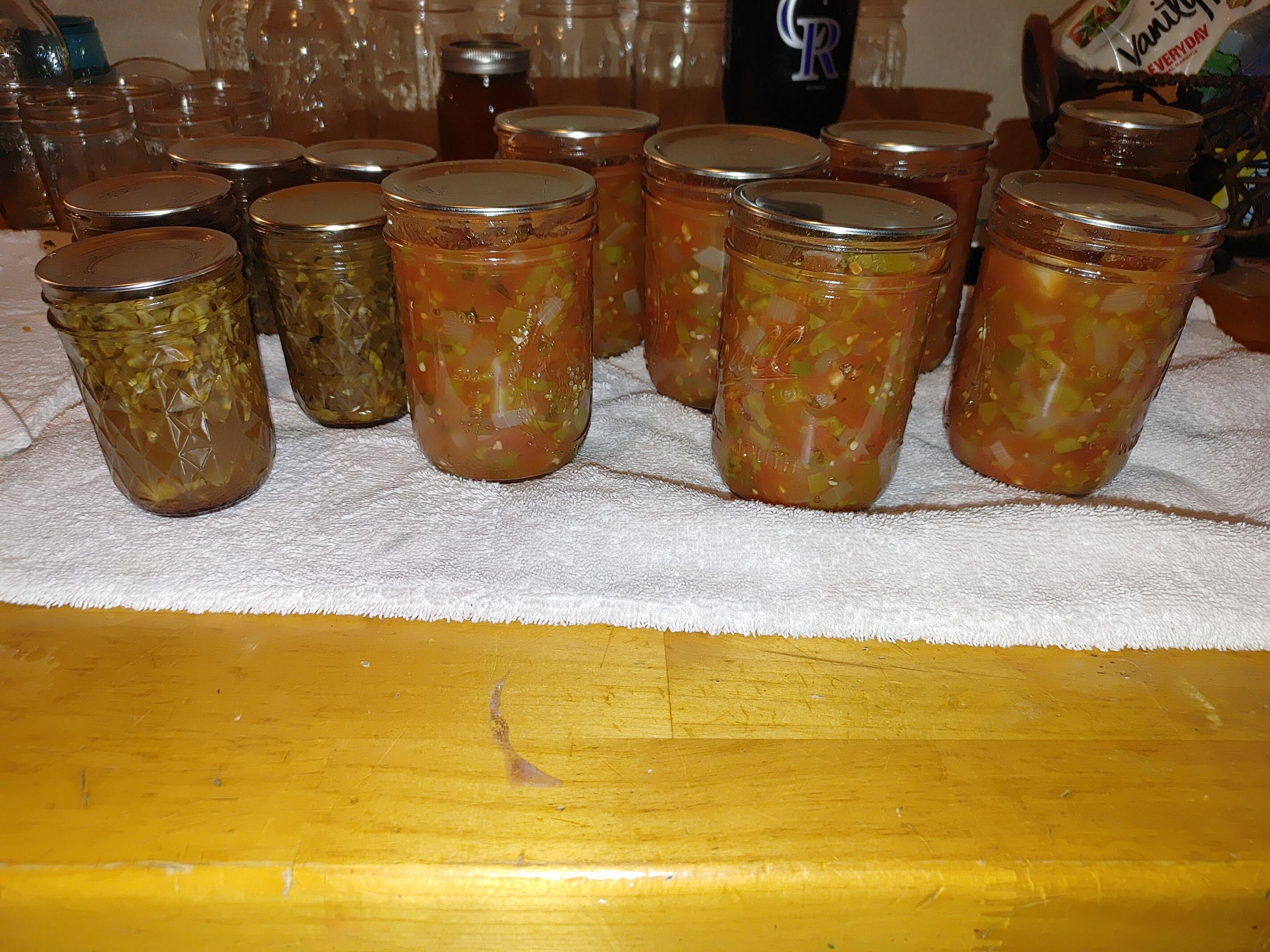 Zucchini Bread Jam and Zesty Salsa r/Canning