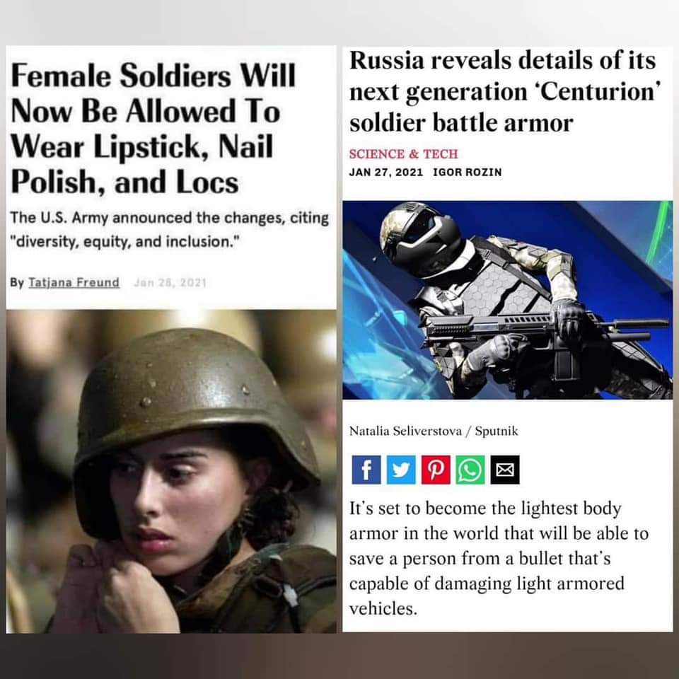 Russia out here prepping for wars while America out here wondering if