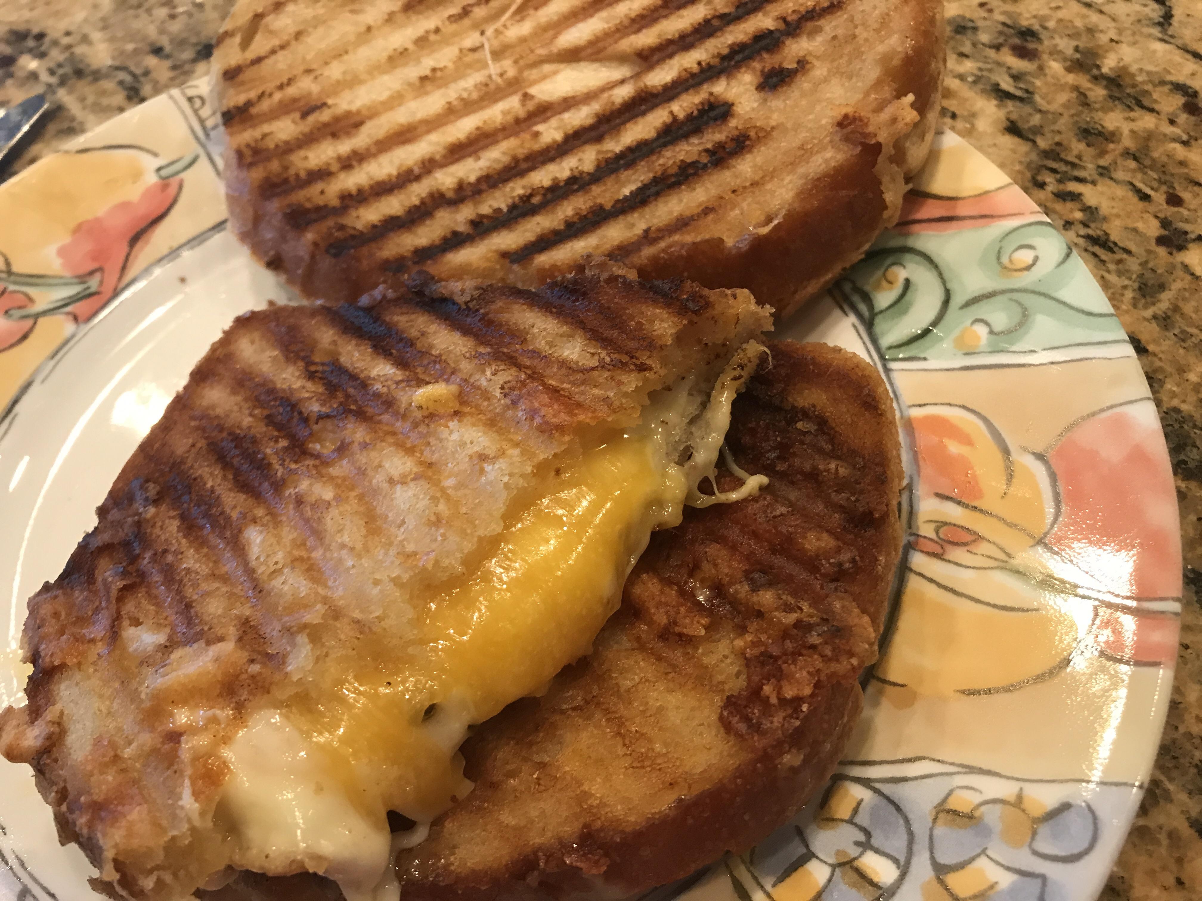 Sourdough, cheddar, pepper jack r/grilledcheese