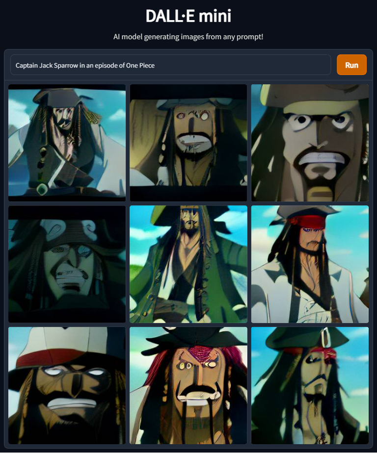 Captain Jack Sparrow in an episode of One Piece r/weirddalle