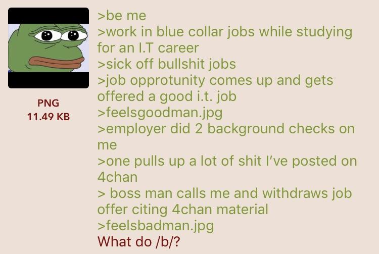 Anon has 4chan backgrounds greentext