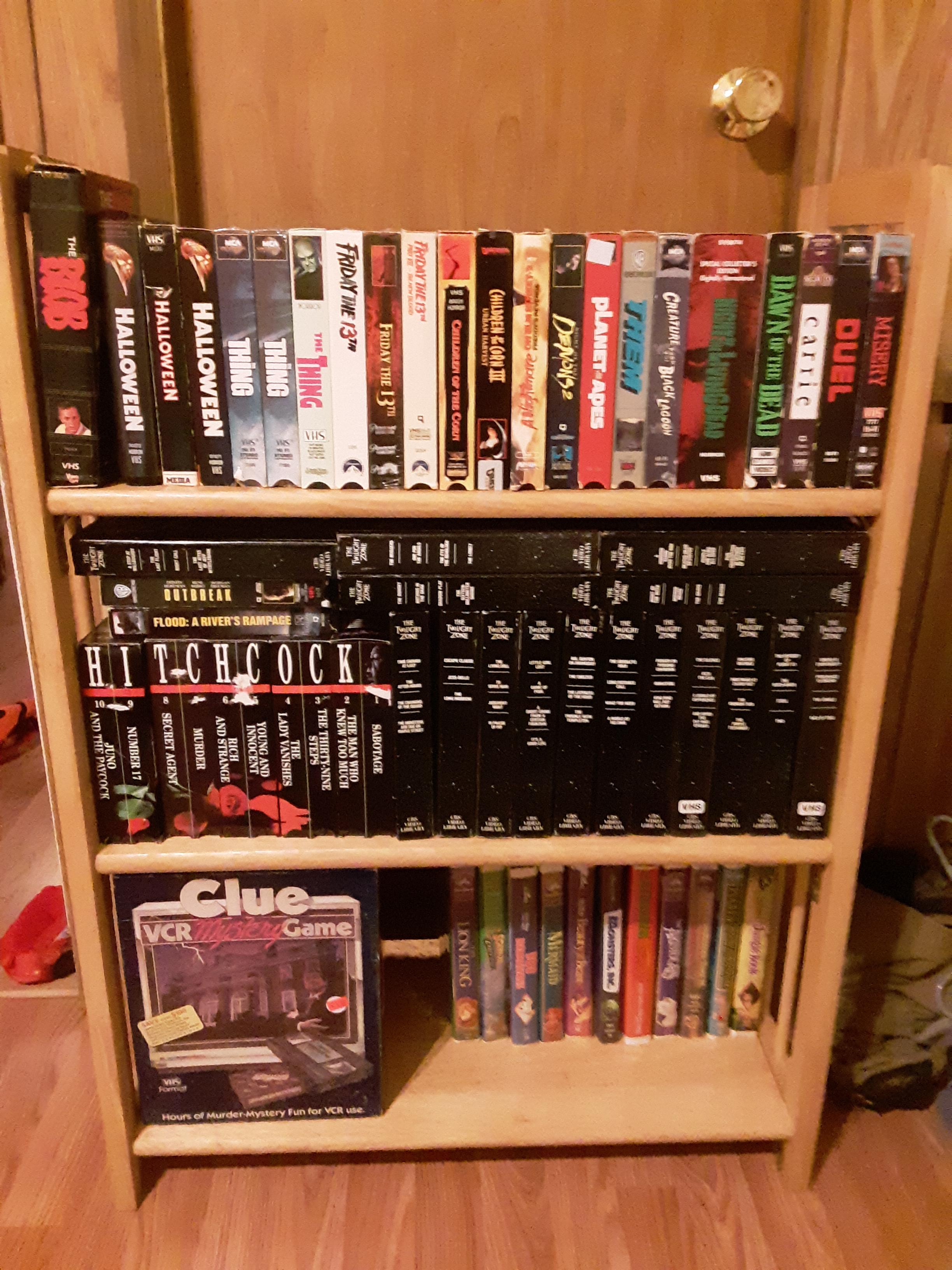 Finally got my films some what organized! Each shelf has two rows