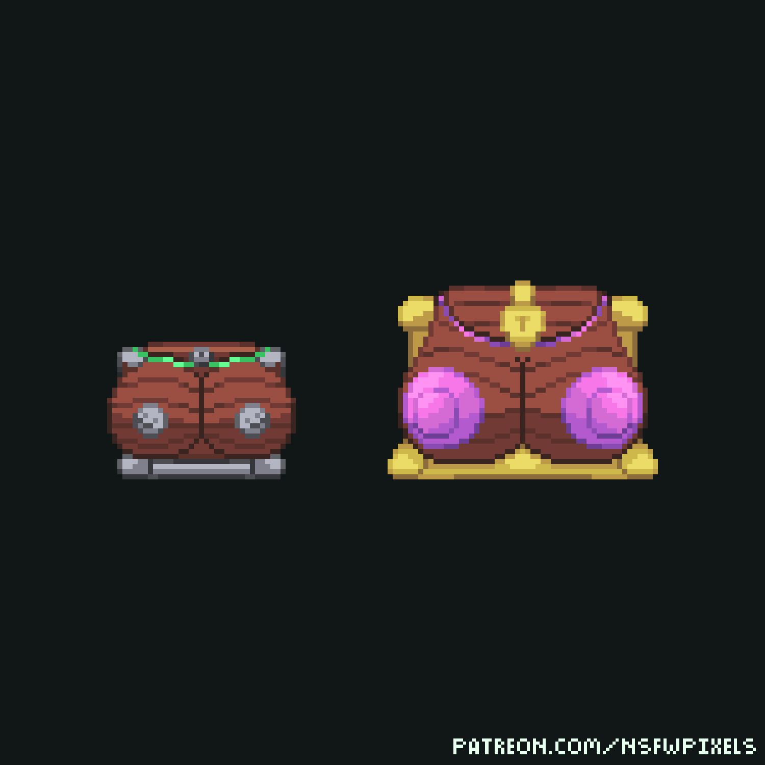 Treasure Chests for my RPG r/PixelArtNSFW