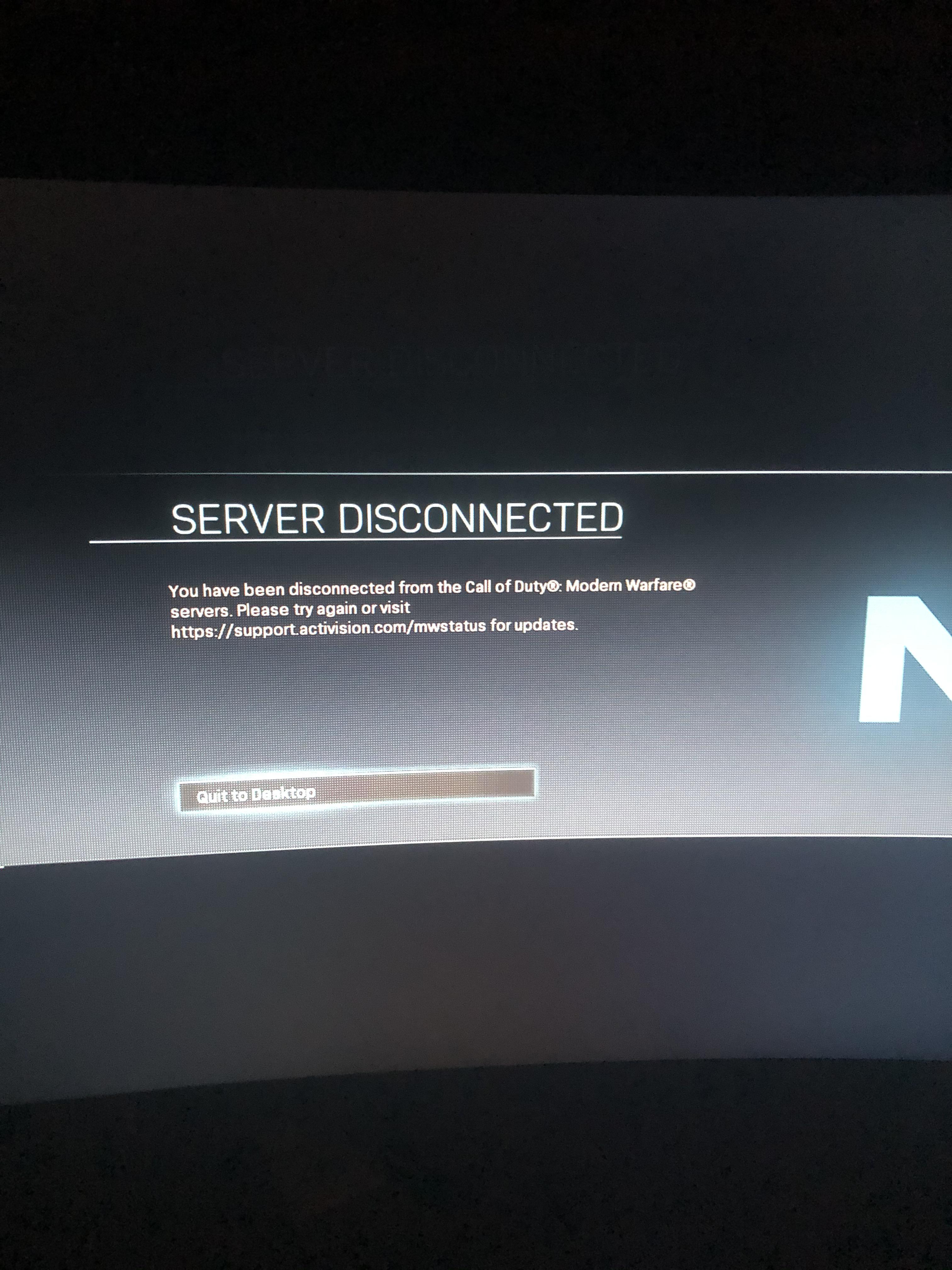 Anyone else get disconnected after 1 game? It happens in the middle of