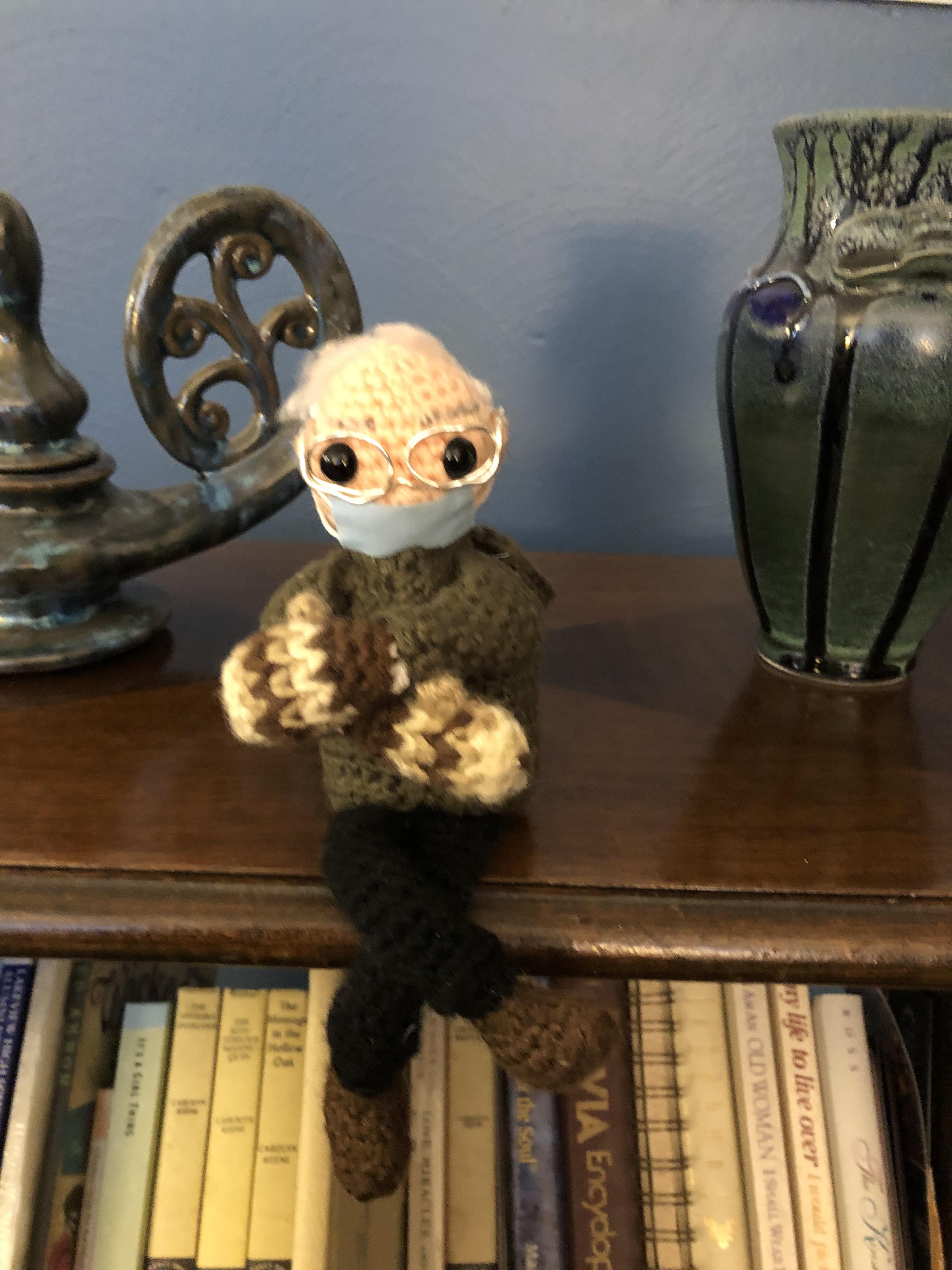 My cousin’s crochet Bernie BernieSanders