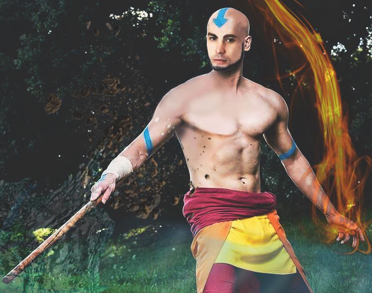 Zach Tyler Adult (Voice actor of Aang) as Adult Aang ^^ r