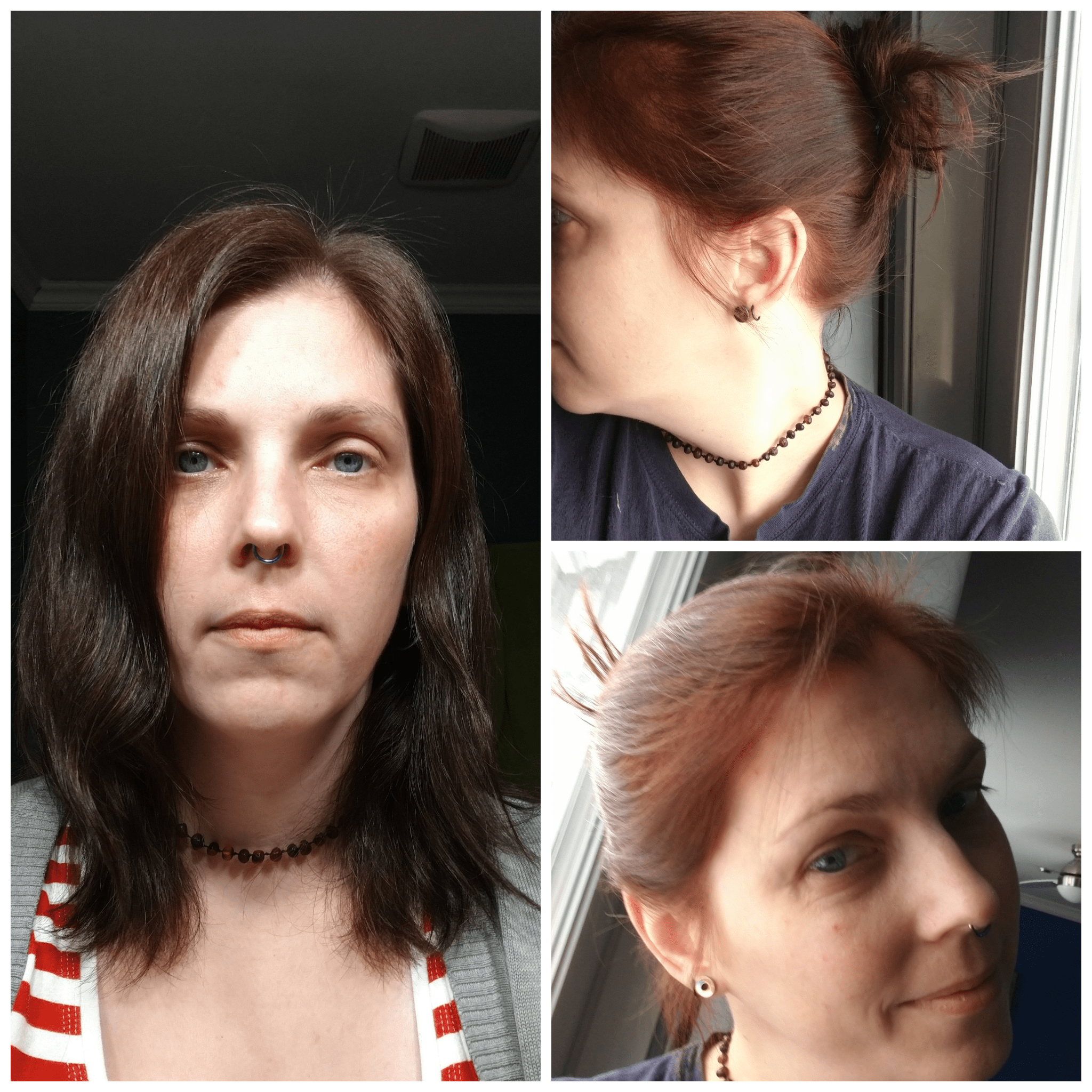 Before and after henna ) Much brighter than I expected! r/NoPoo