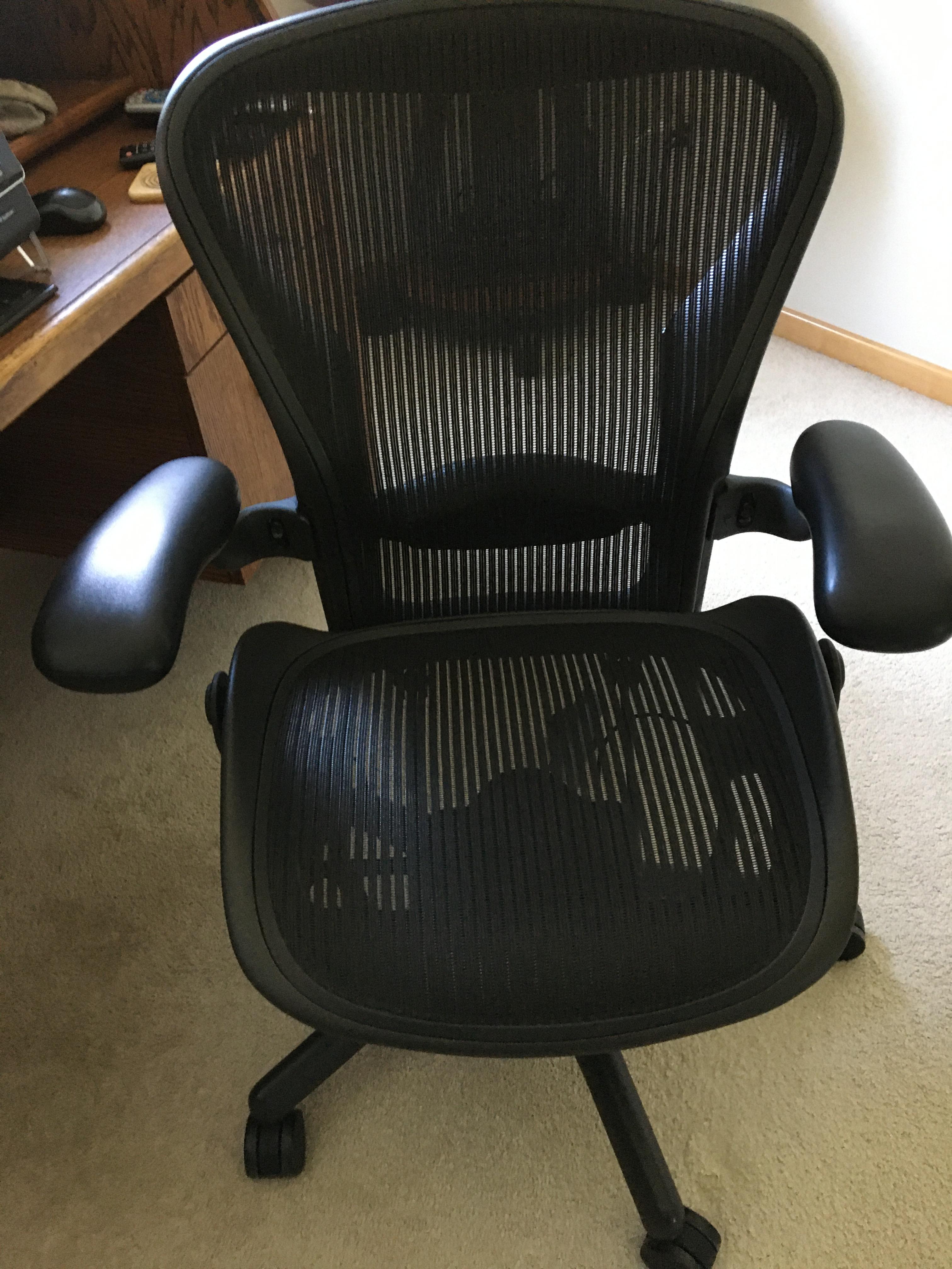 How do I know how old this Aeron chair is and worth as no sticker on
