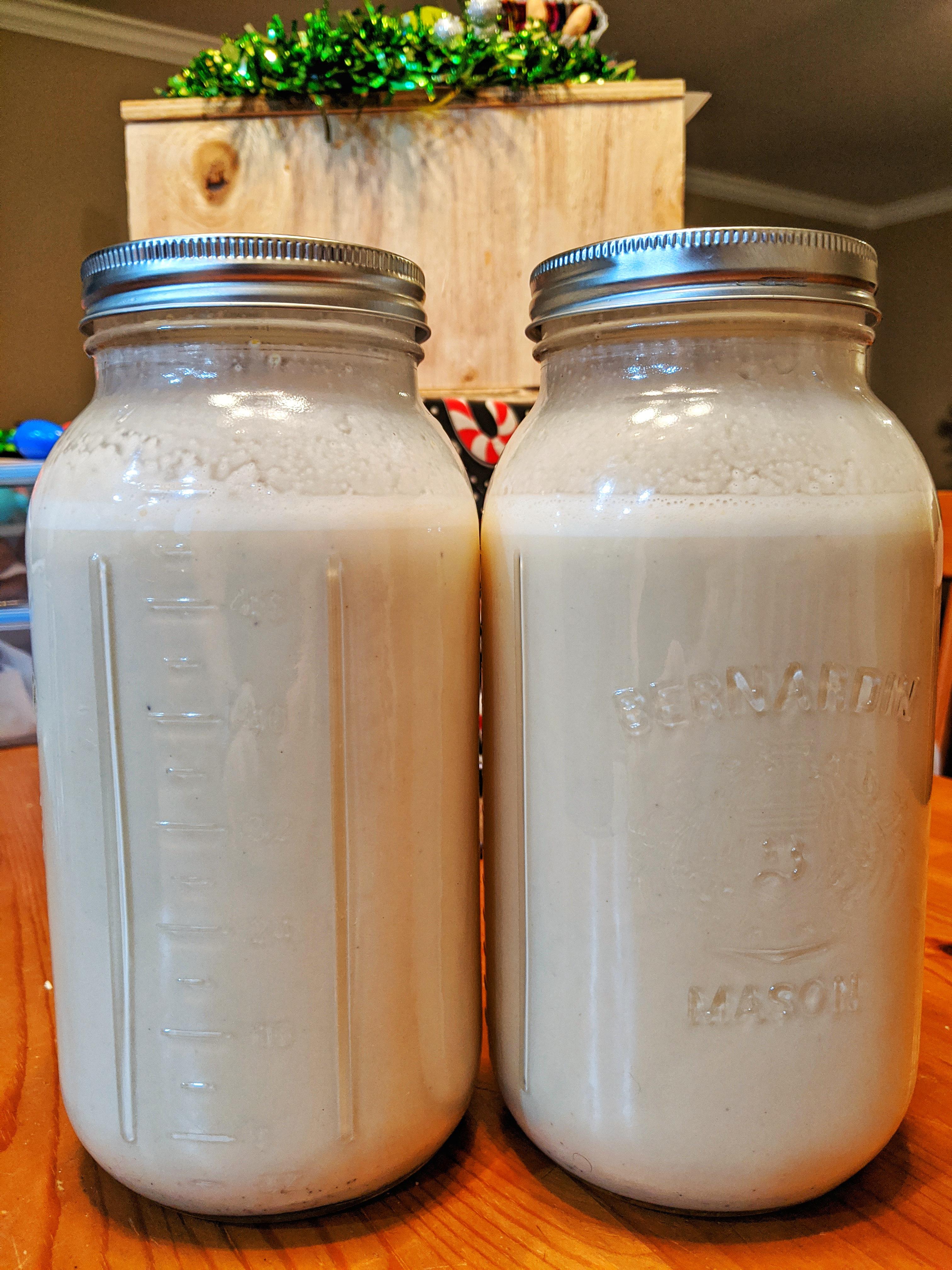 [Homemade] Next Christmas' Aged Eggnog Bottled r/food