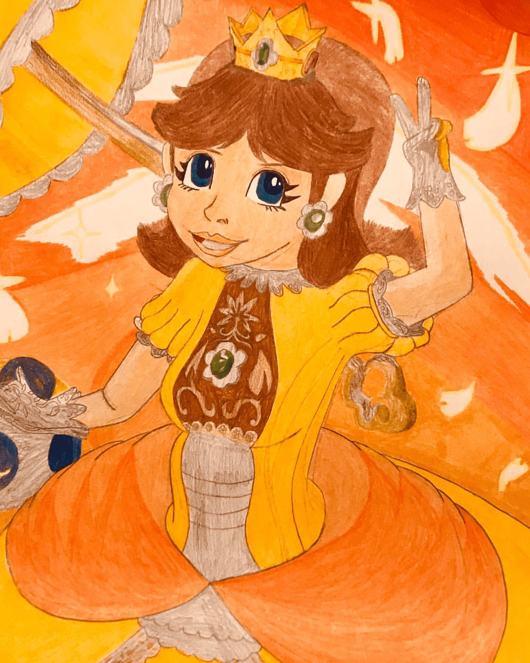 My take on Princess Daisy in Smash Ultimate fanart