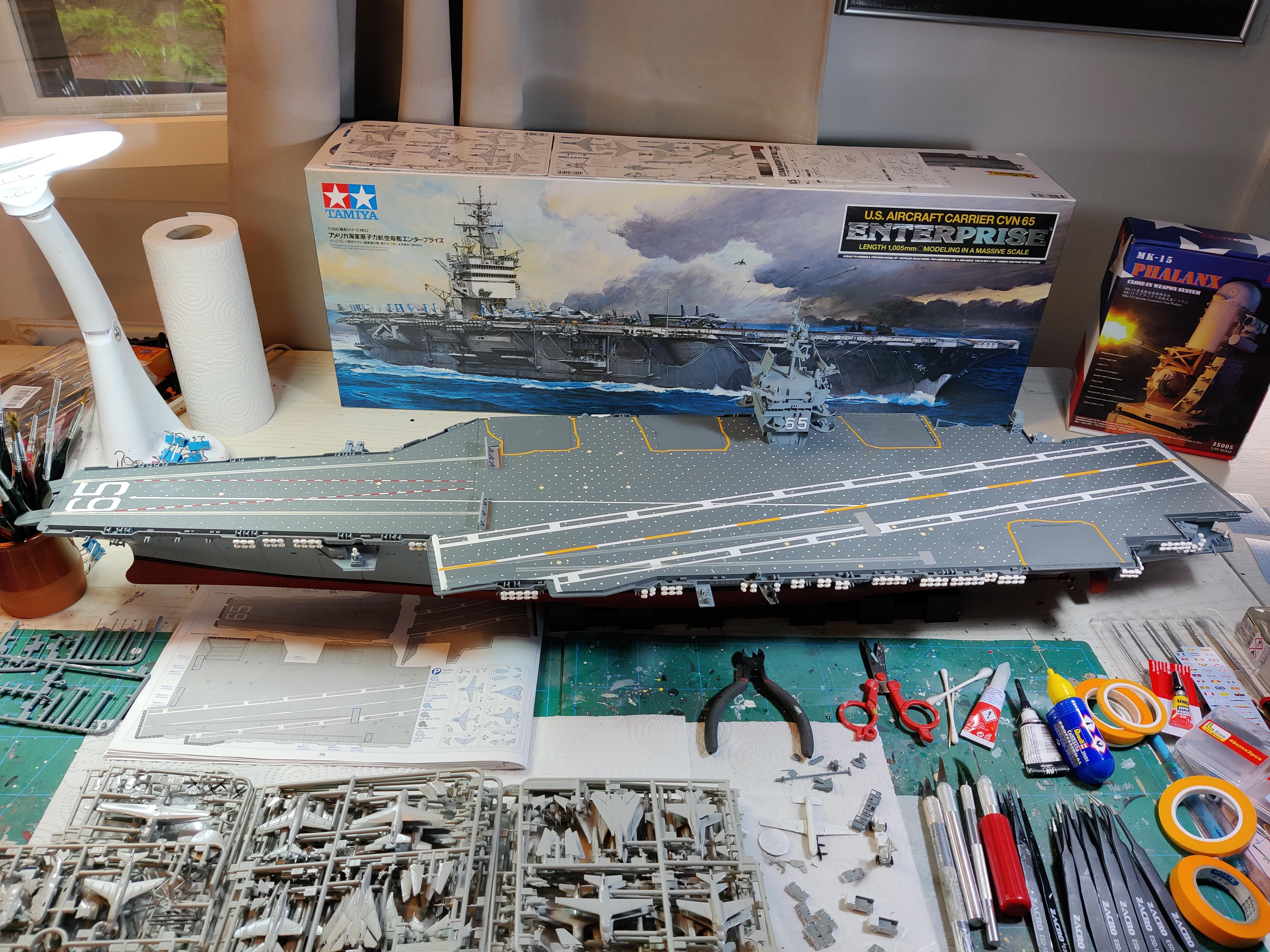 1350 Tamiya USS Enterprise CVN65. r/modelmakers