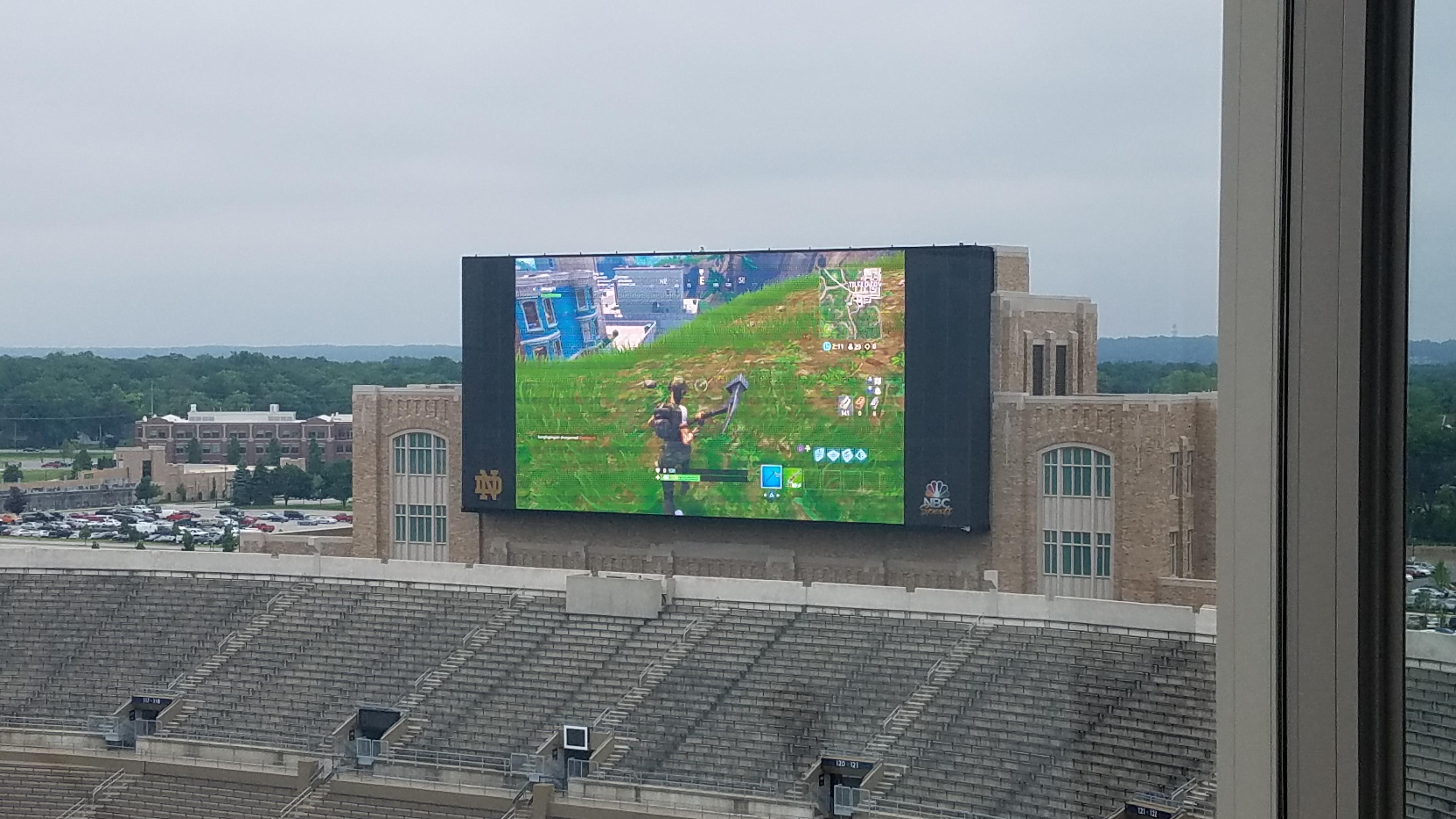 Currently on the big board notredame