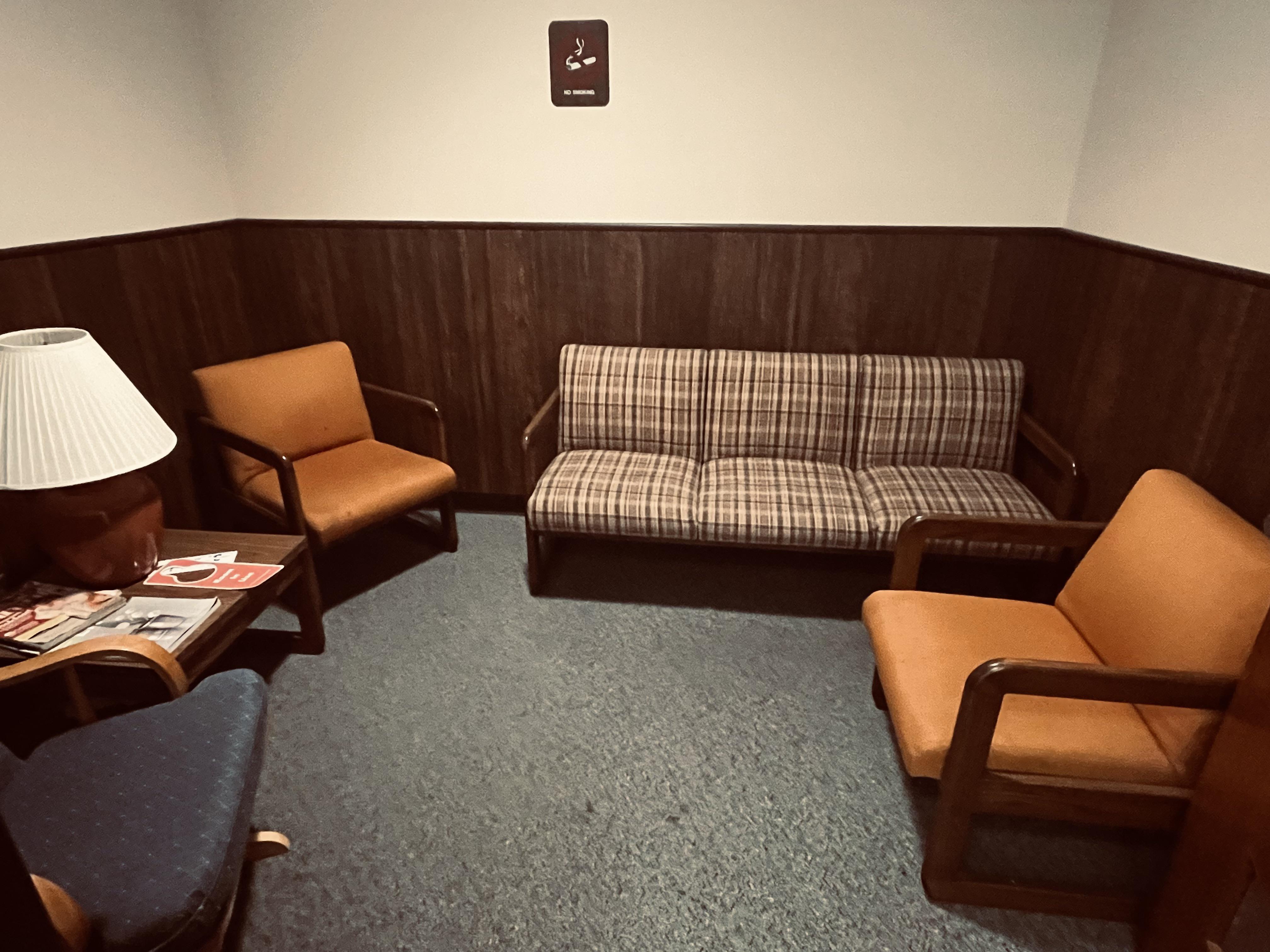 Cozy hidden "CotRoom" at my government workplace, preserved 70s