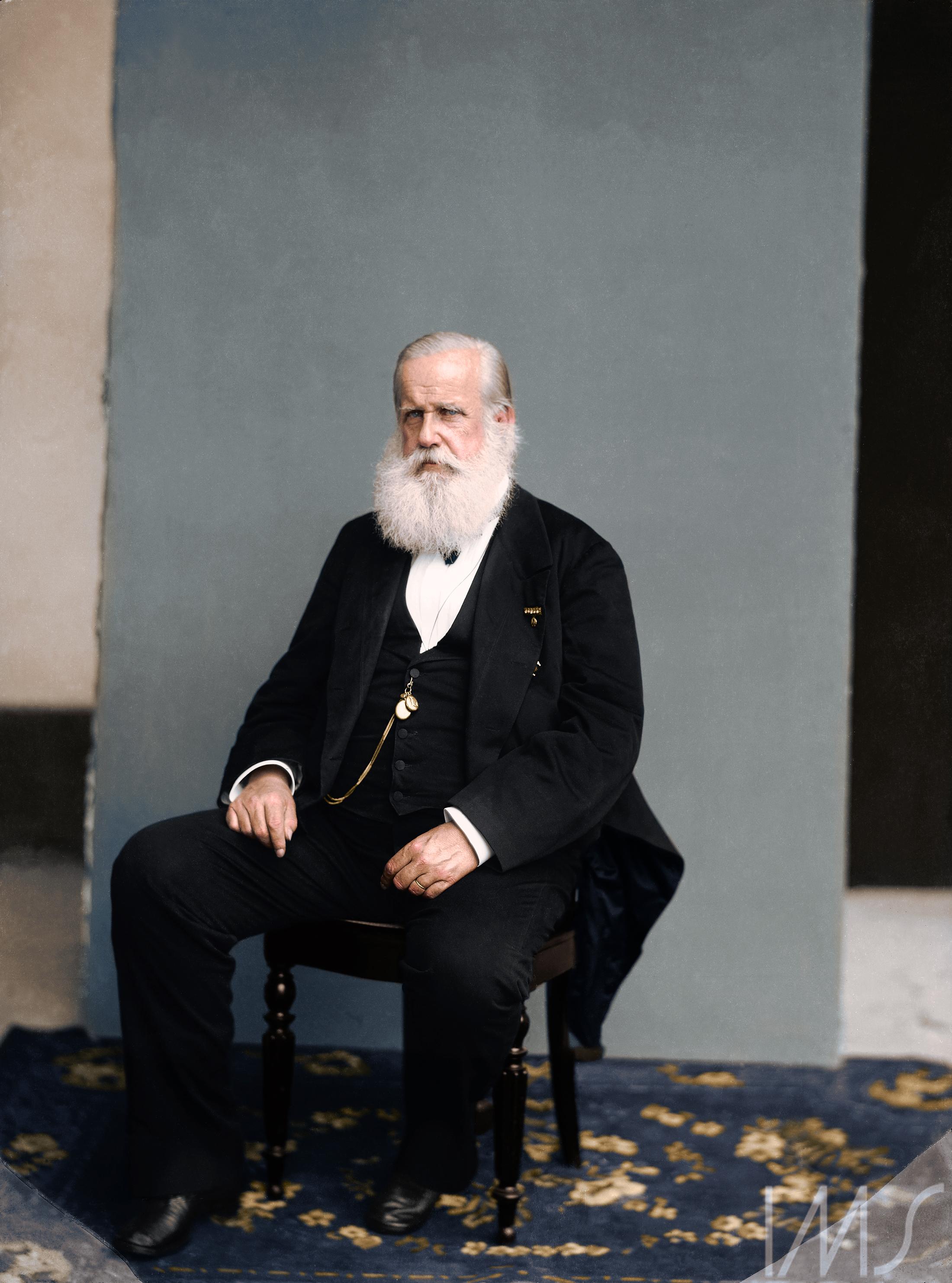 Dom Pedro II, the last Emperor of Brazil, ca. 1885 ColorizedHistory