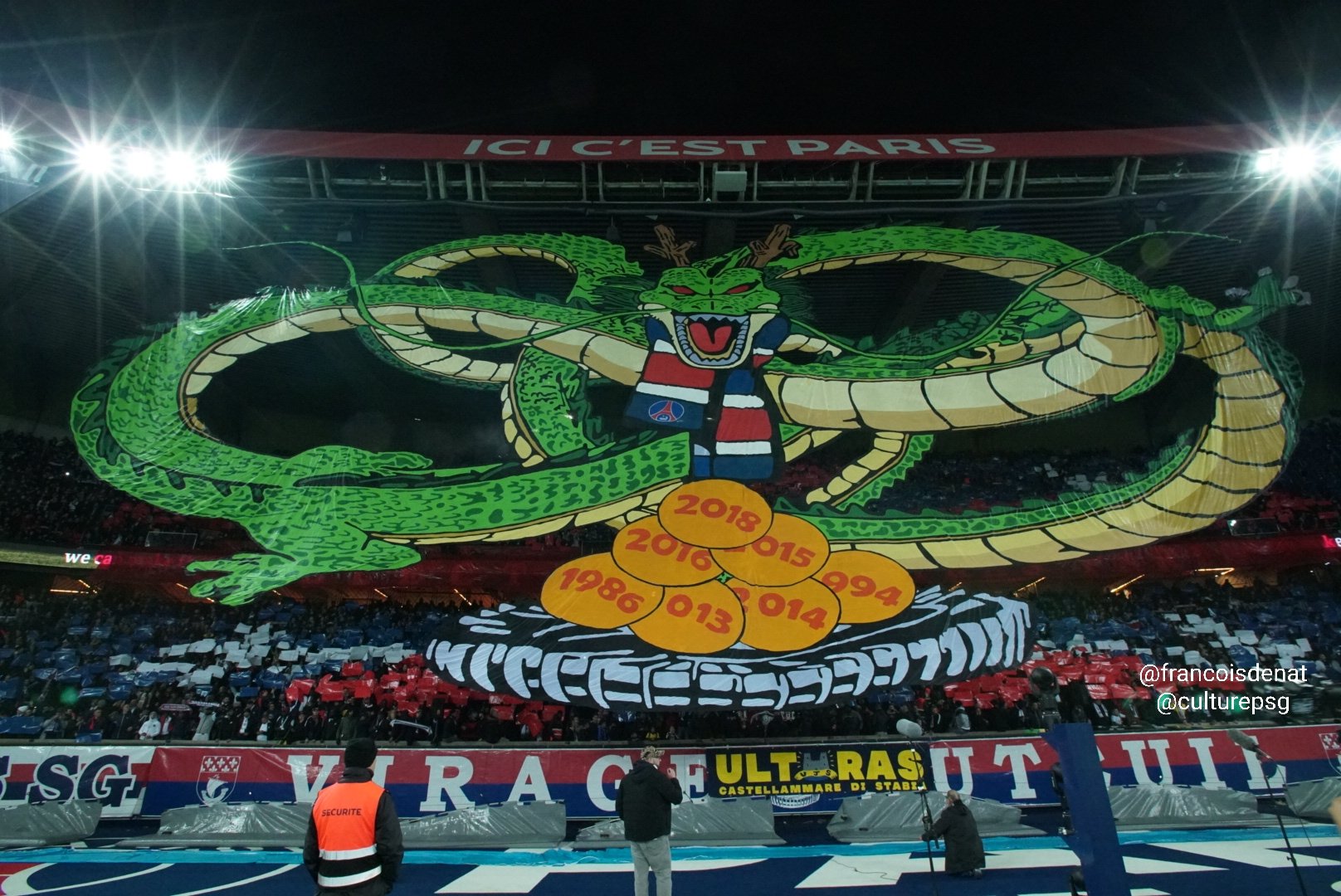 The Dragonball tifo psg