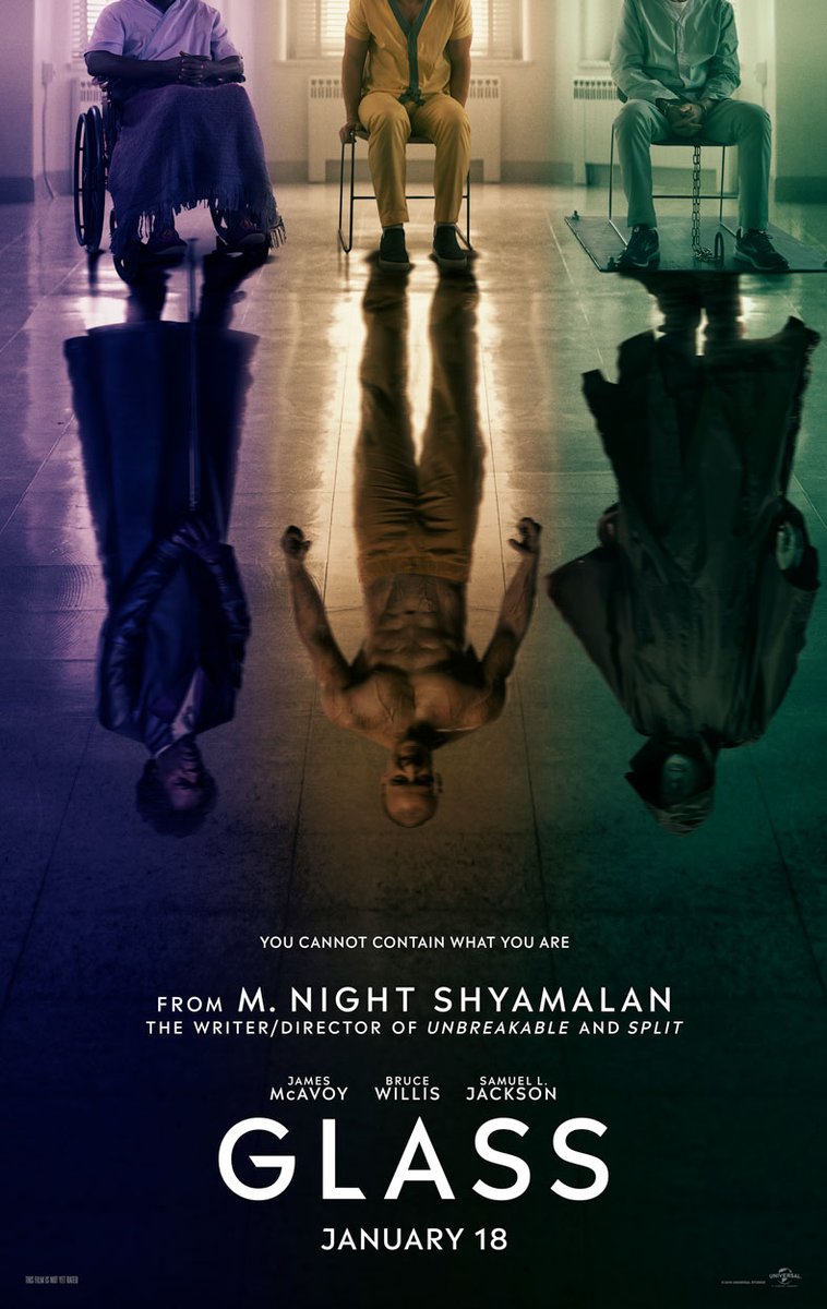 First poster for the film "Glass" r/movies
