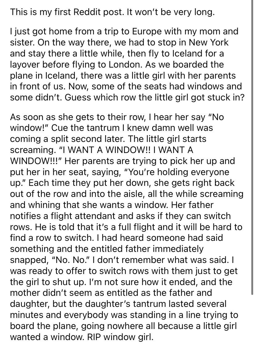 Little girl throws a tantrum on the plane r/entitledkids