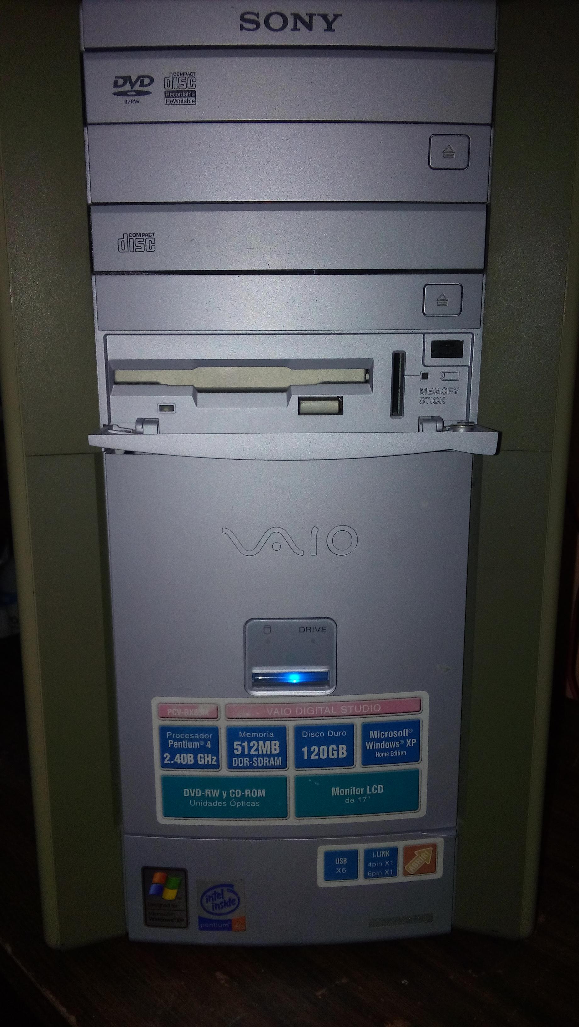 i'm received this SONY VAIO, Good design. r/windowsxp