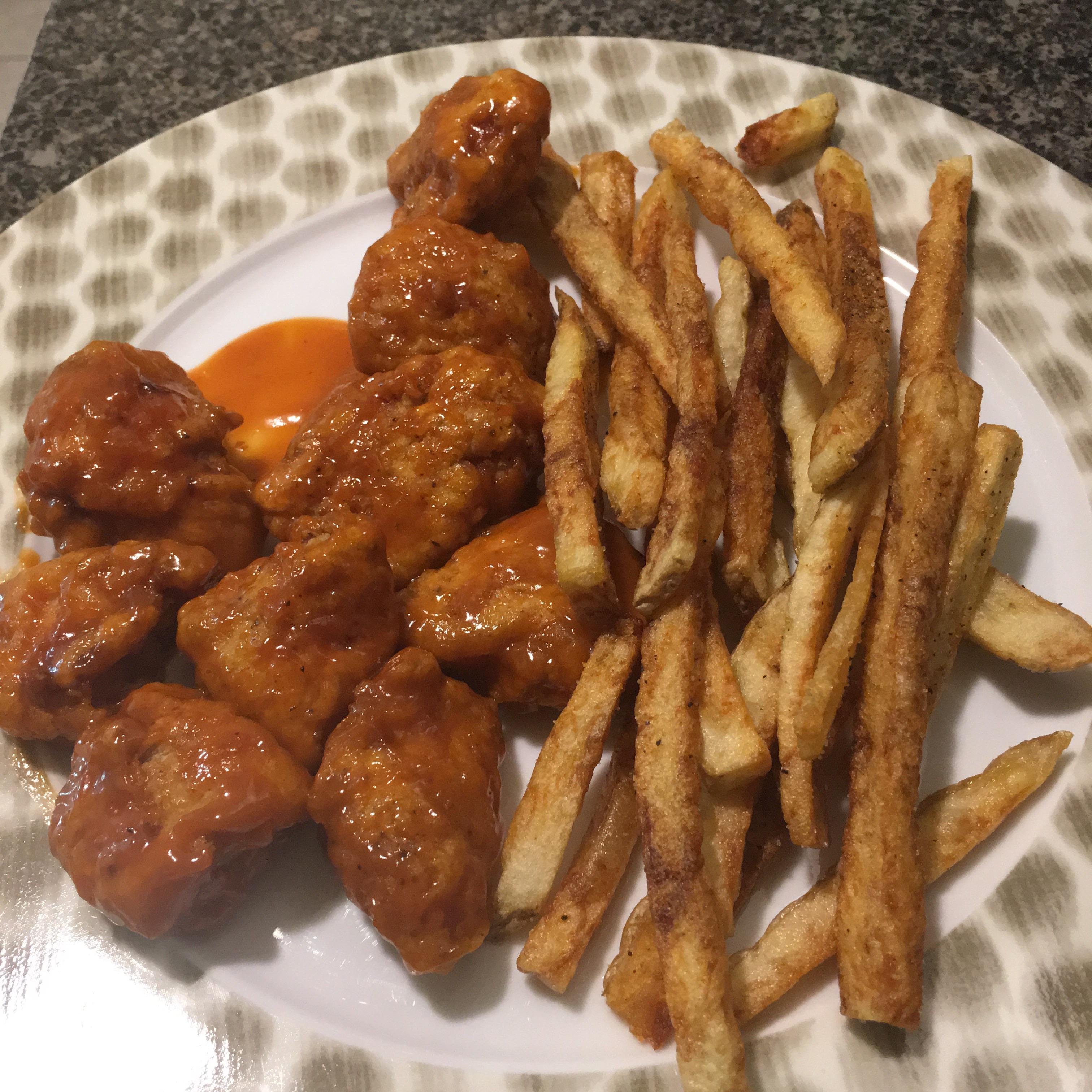 [Homemade] Hot Honey Mustard BBQ Boneless Chicken Wings r/food