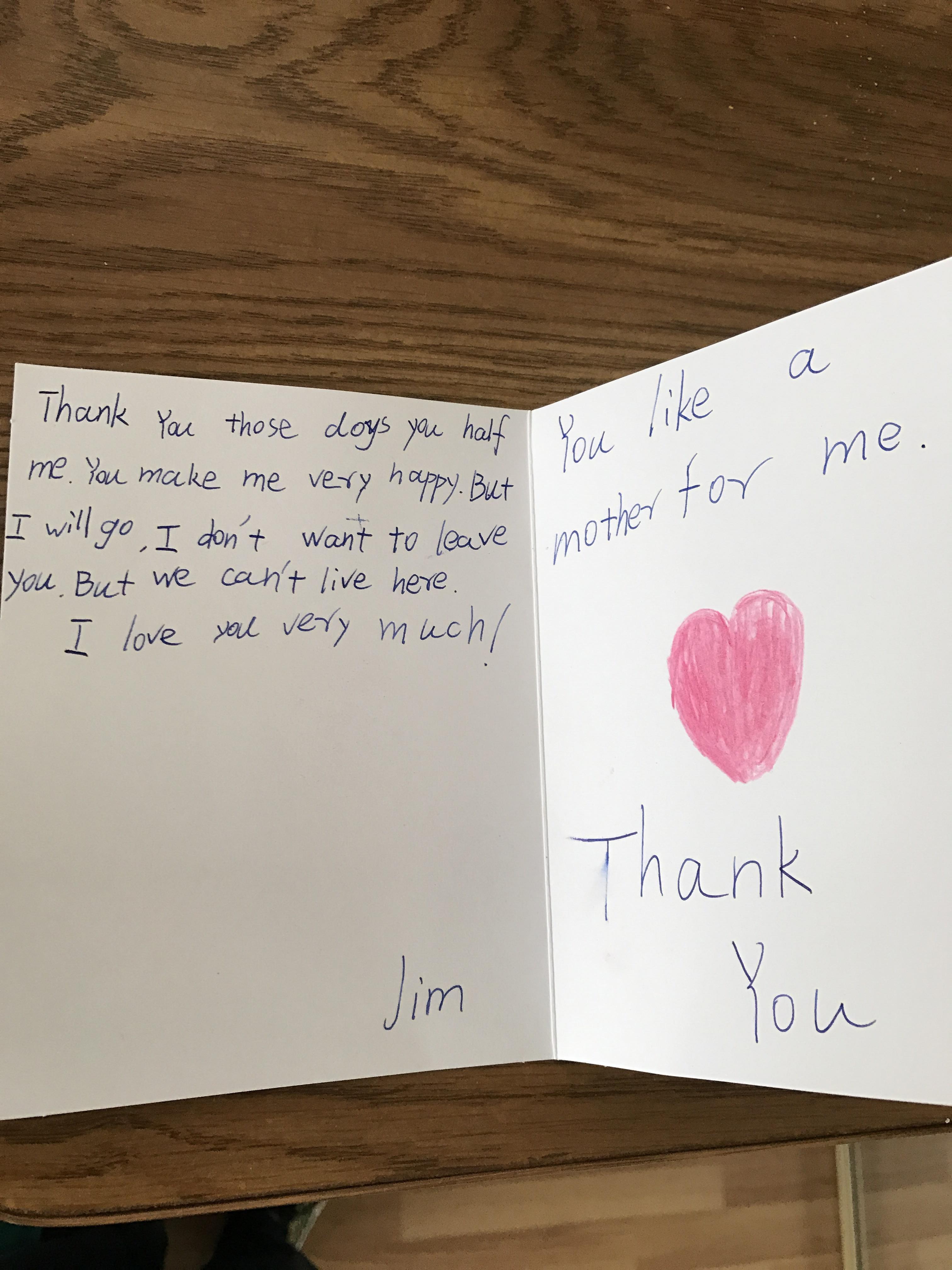 Thank you letter to my mother, from an 11 year old Japanese foreign