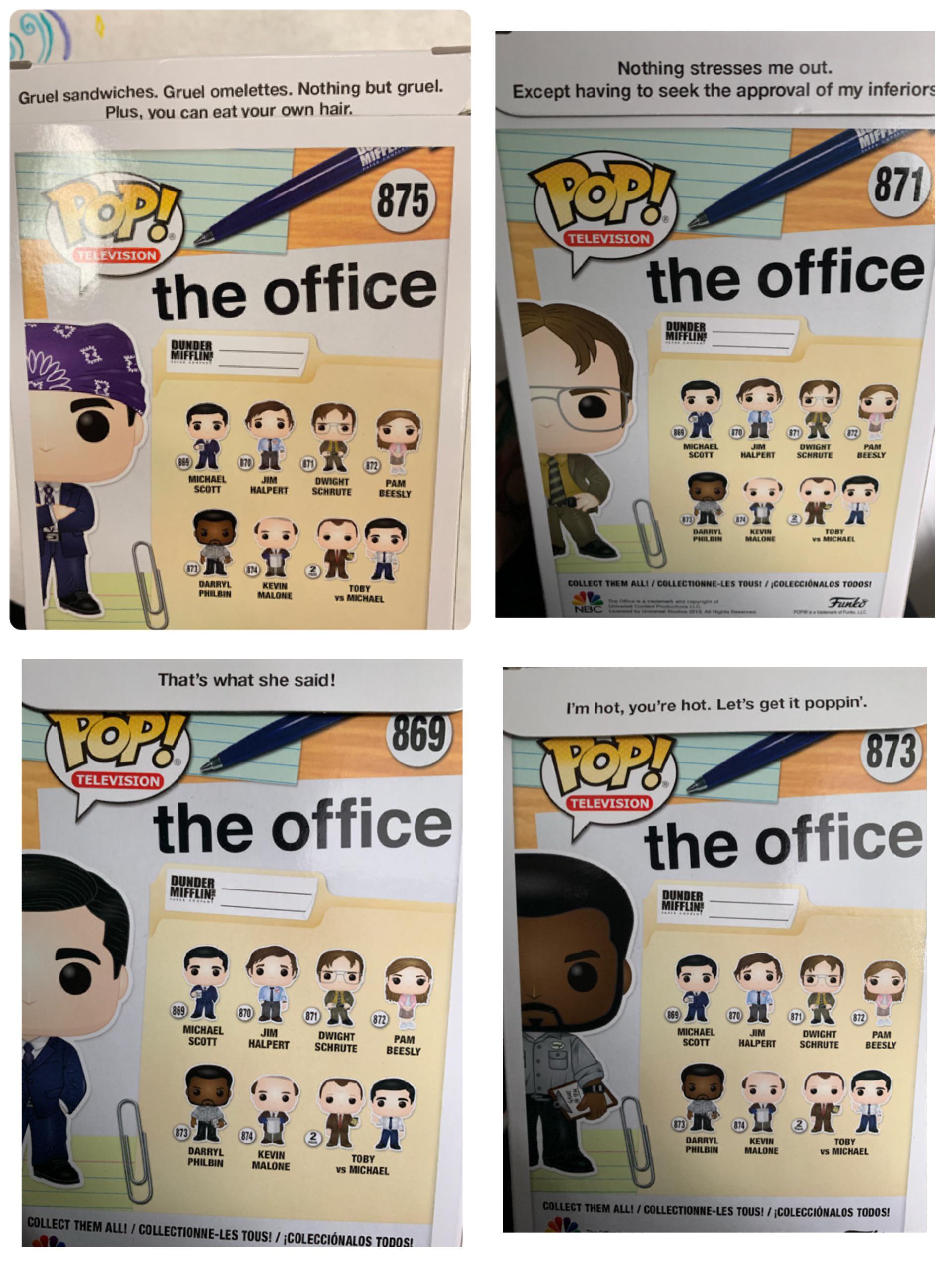 The Office pops have hidden quotes. r/Funko