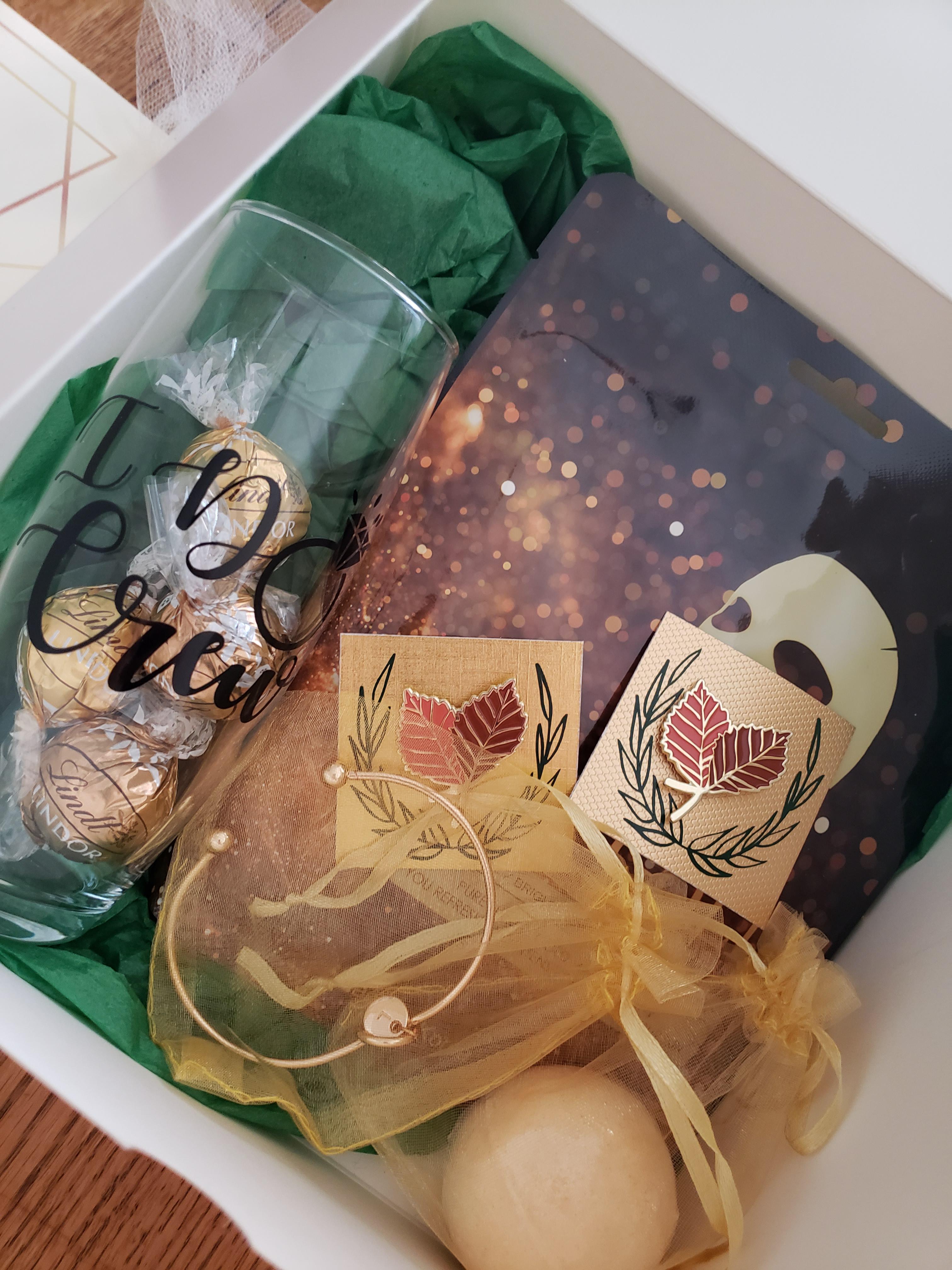 Excited to start sending out our wedding party swag bags