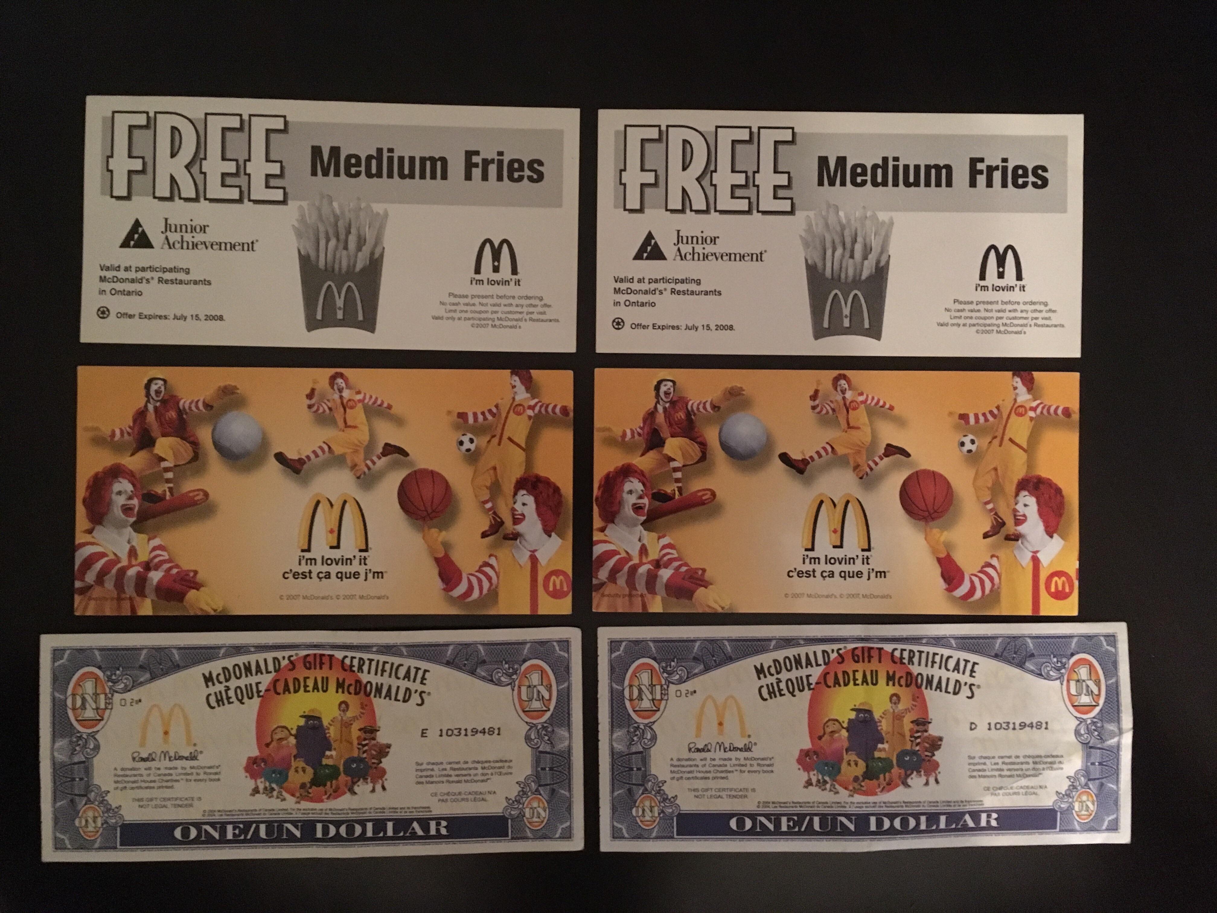Old McDonald’s money and coupons r/nostalgia
