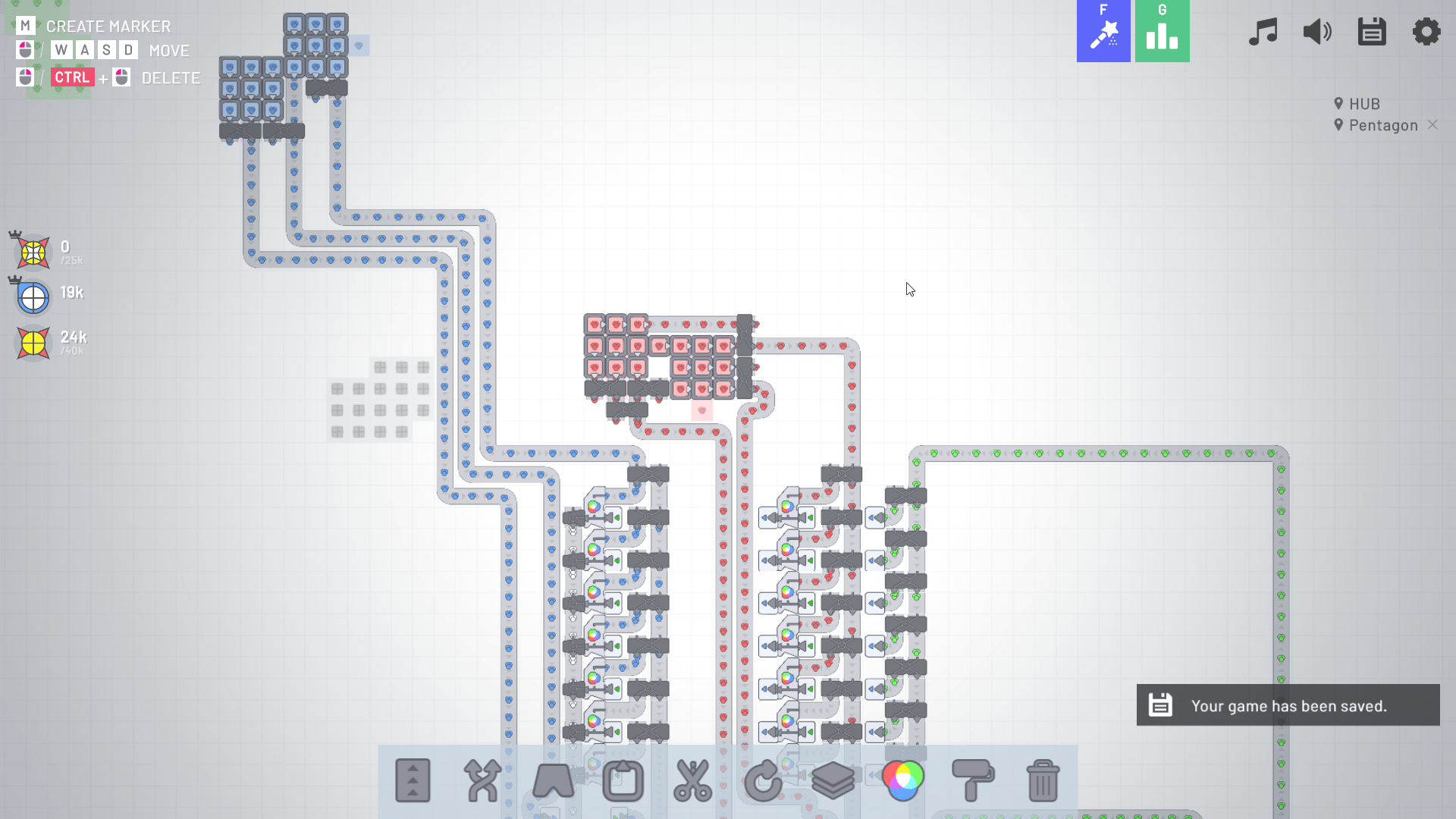 My white paint setup r/shapezio