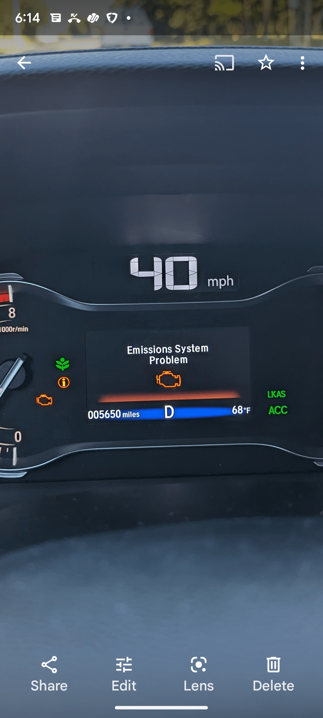 22 Ridgeline 5k miles Emission Problem. Anyone experience this?? : r