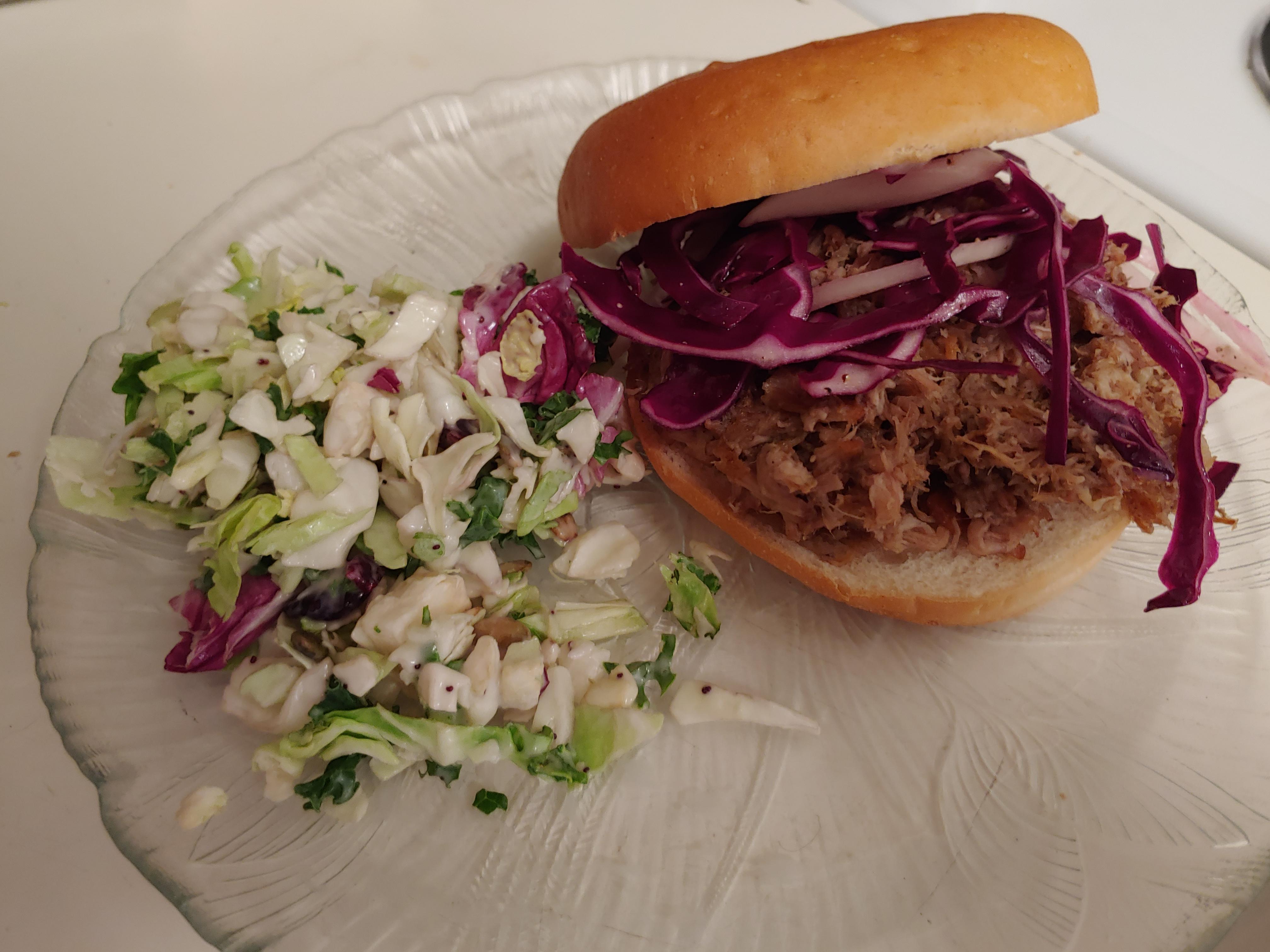 Kalua pork sandwich slow cooked 16 hours r/FoodPorn