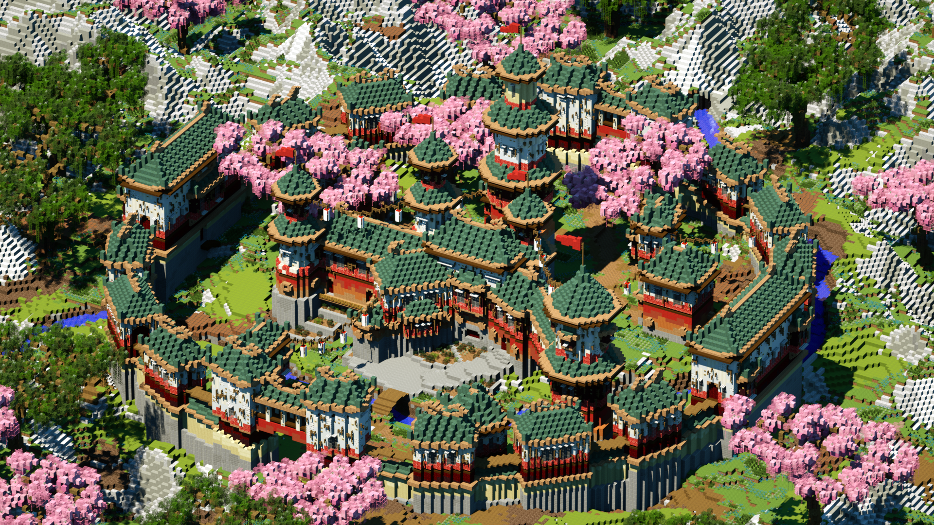 This is my most recent build. A japanese castle hope you like it! Minecraft