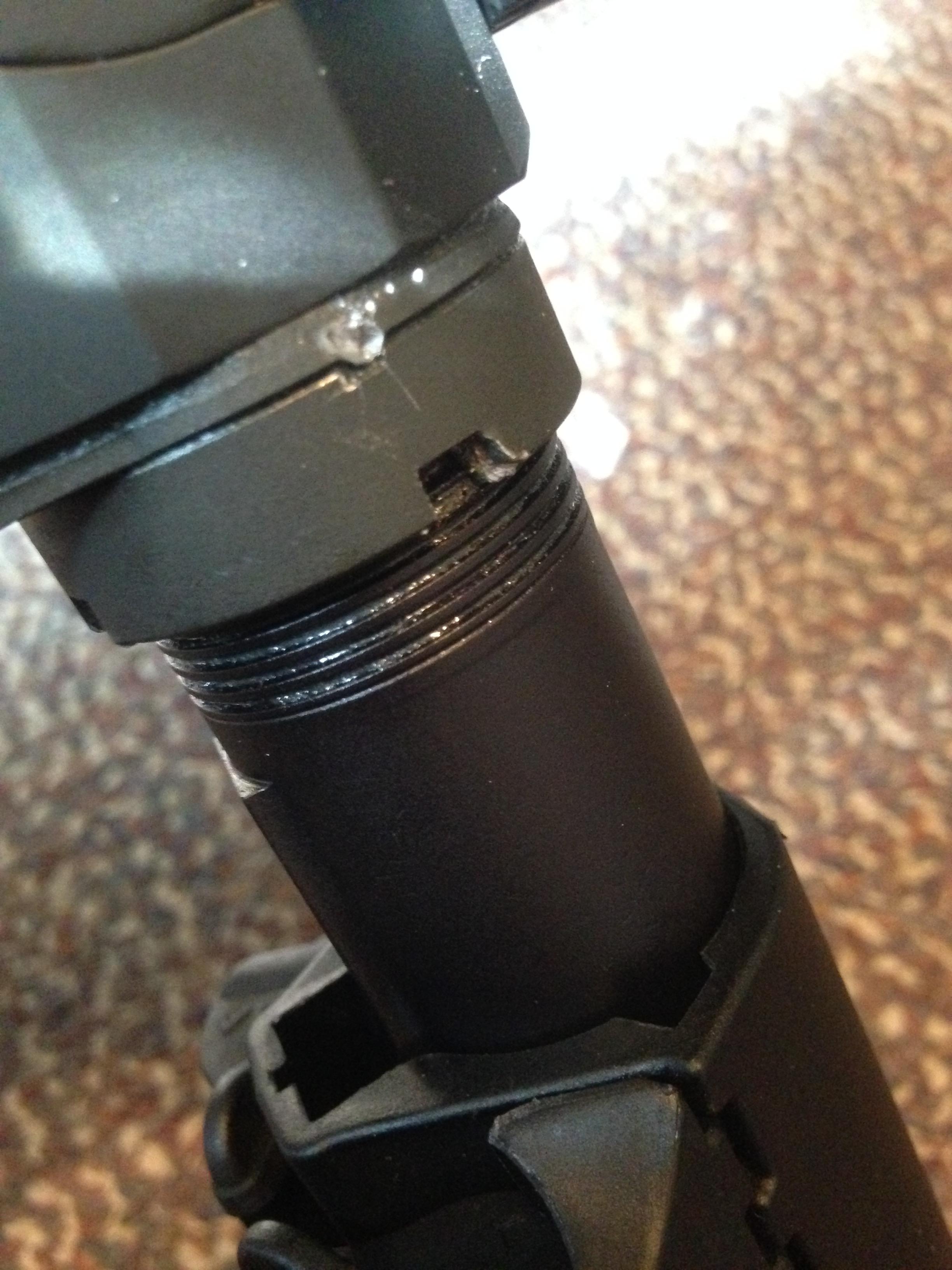 Slight damage to castle nut shouldn't cause problems correct r/ar15