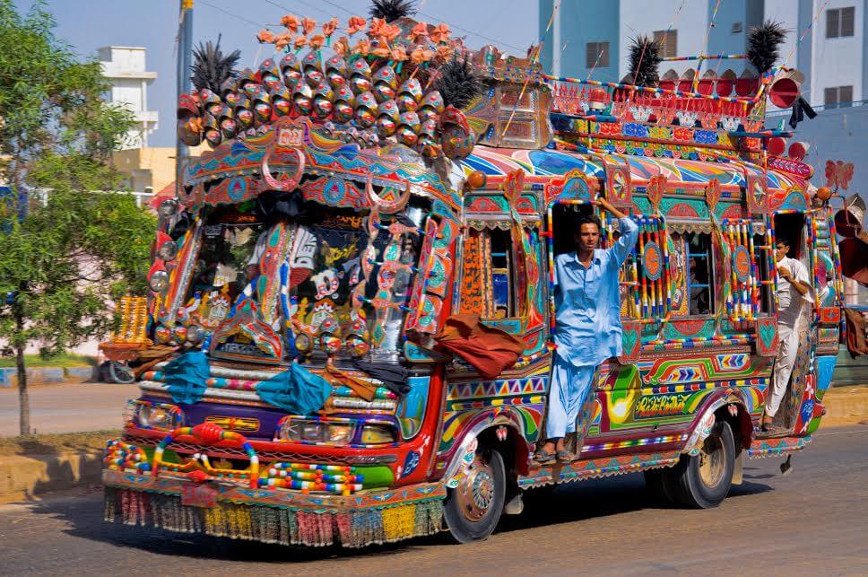 All trucks in pakistan are decorated like this ATBGE
