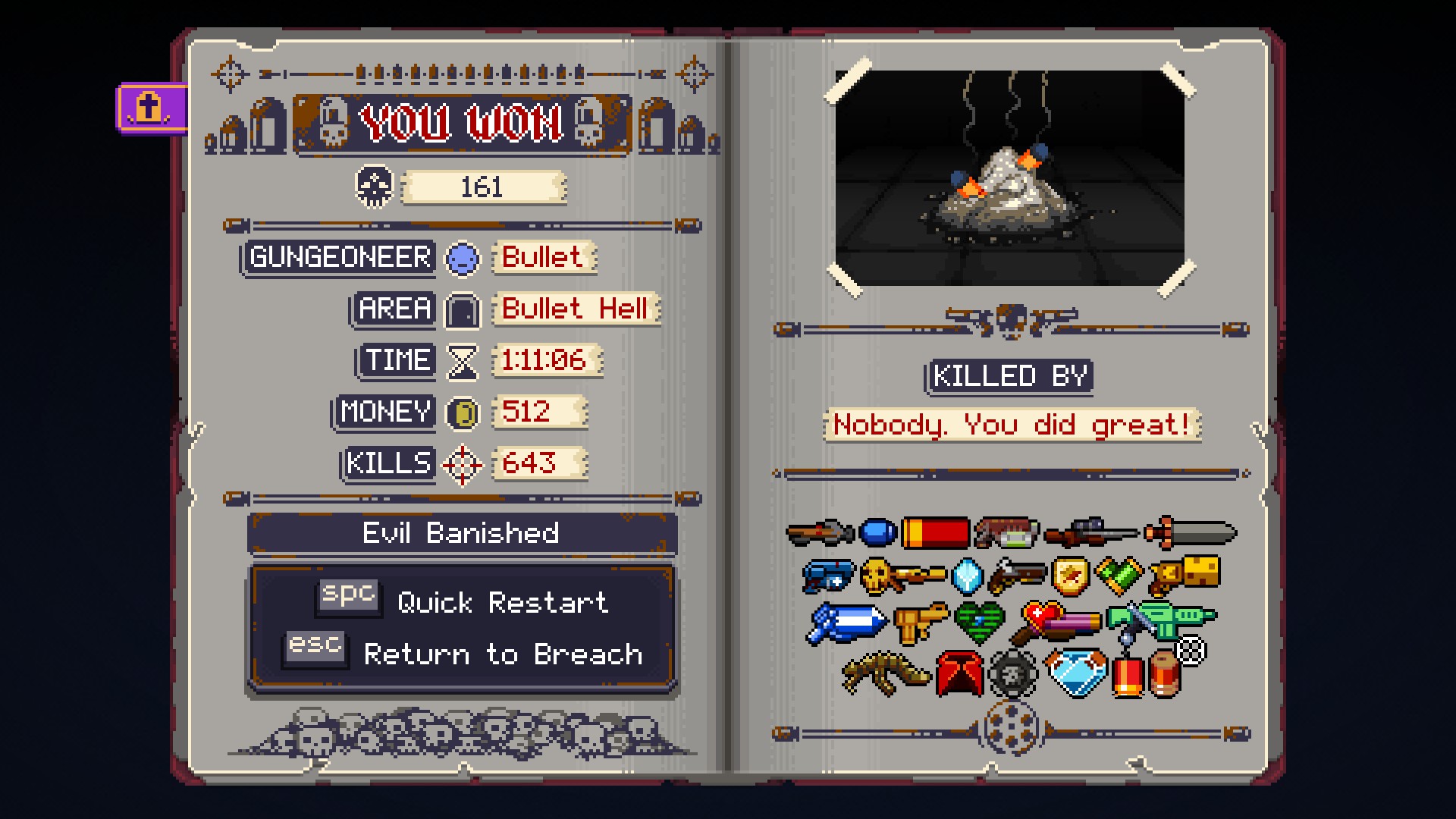 Got Seven Leaf Clover on the first floor, Skeleton Key on the second