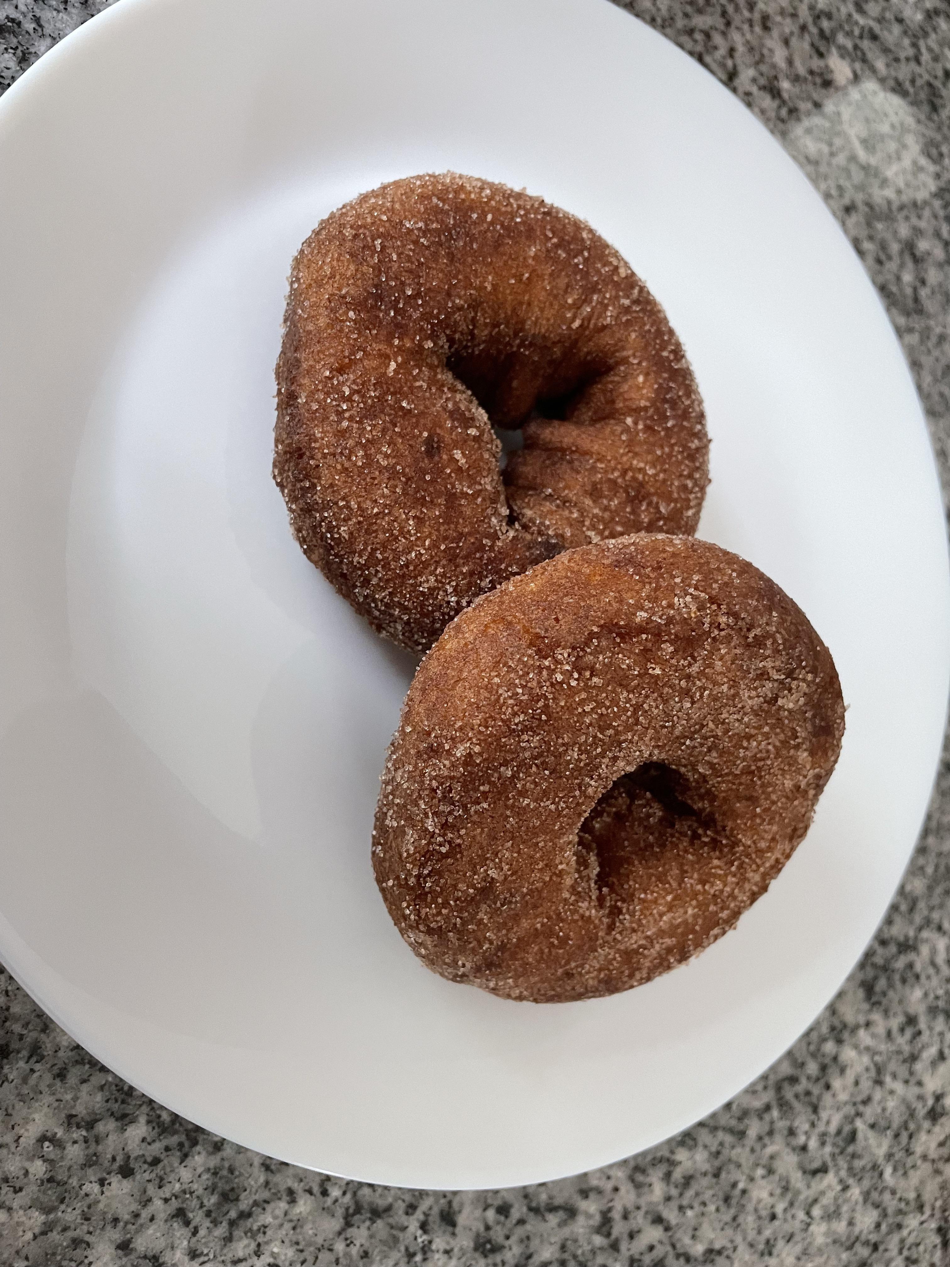 Apple cider donuts from Beardsley’s Cider & Orchard in Shelton, CT r
